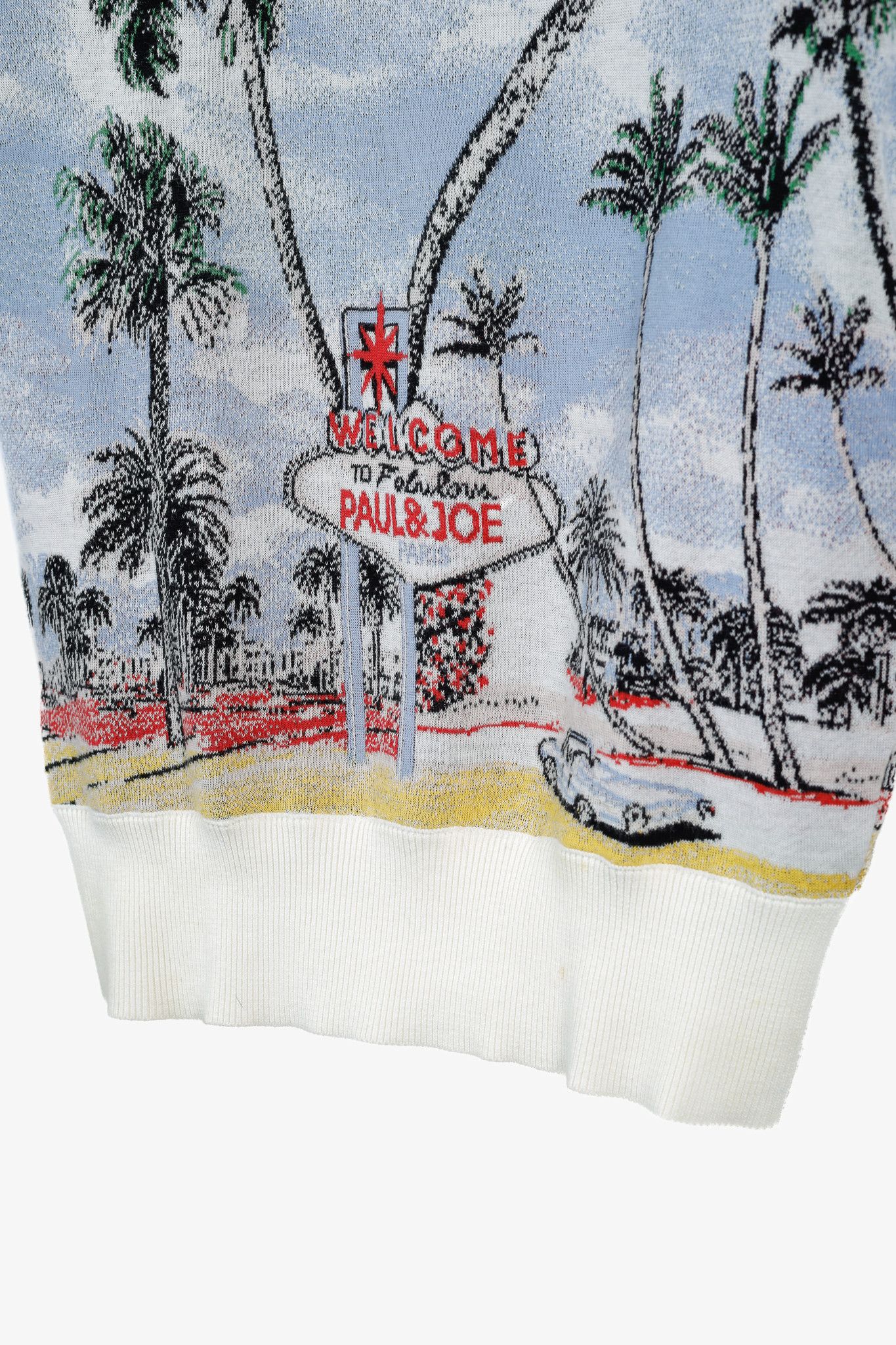 Paul & Joe Paul & Joe SS/18 Vegas-Print Cotton Short-Sleeve Sweater Size M / US 6-8 / IT 42-44 - 7 Thumbnail