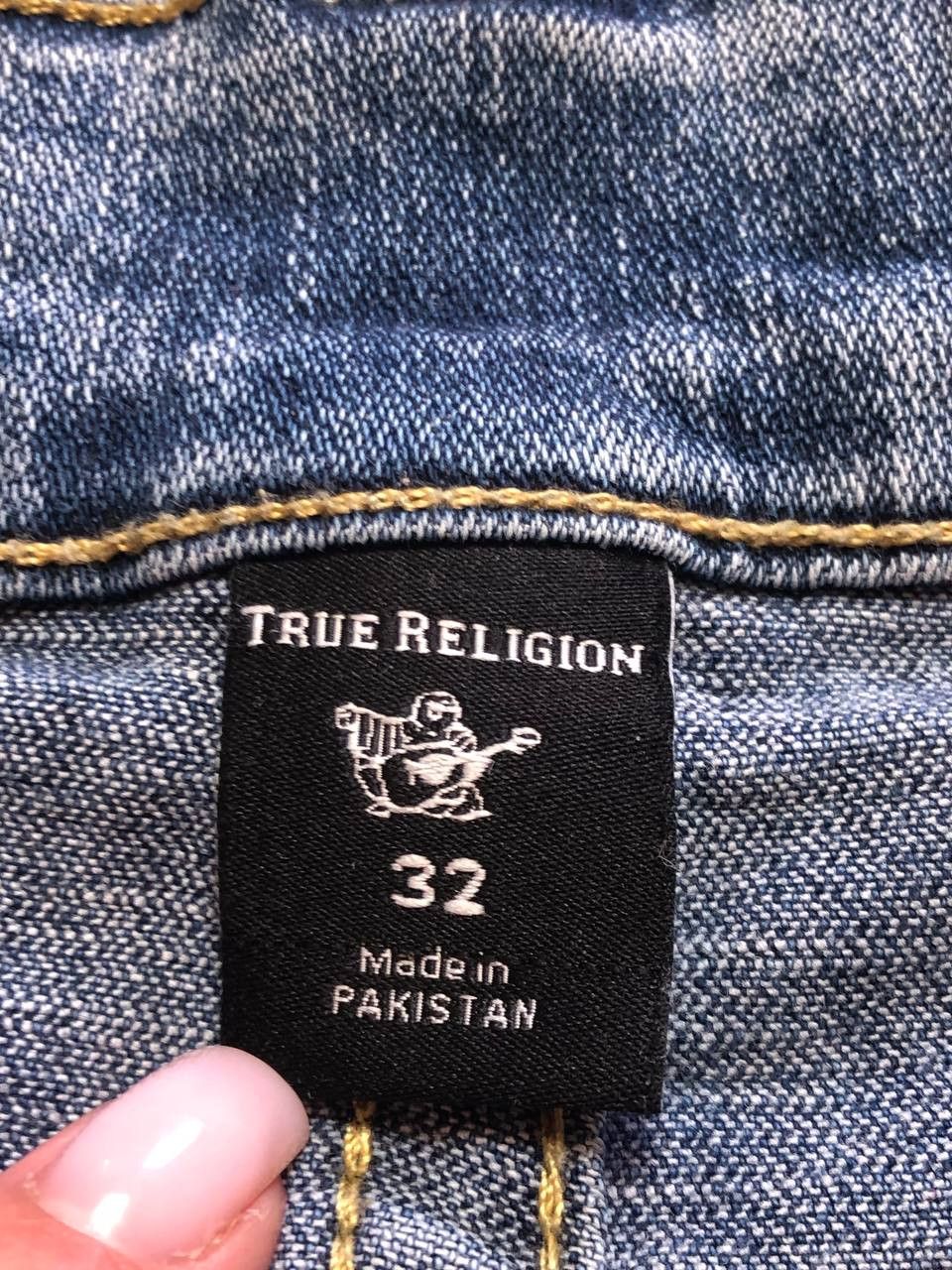 True Religion Streetwear Denim Shorts Y2K True Religion Logo Vintage Size US 32 / EU 48 - 2 Thumbnail