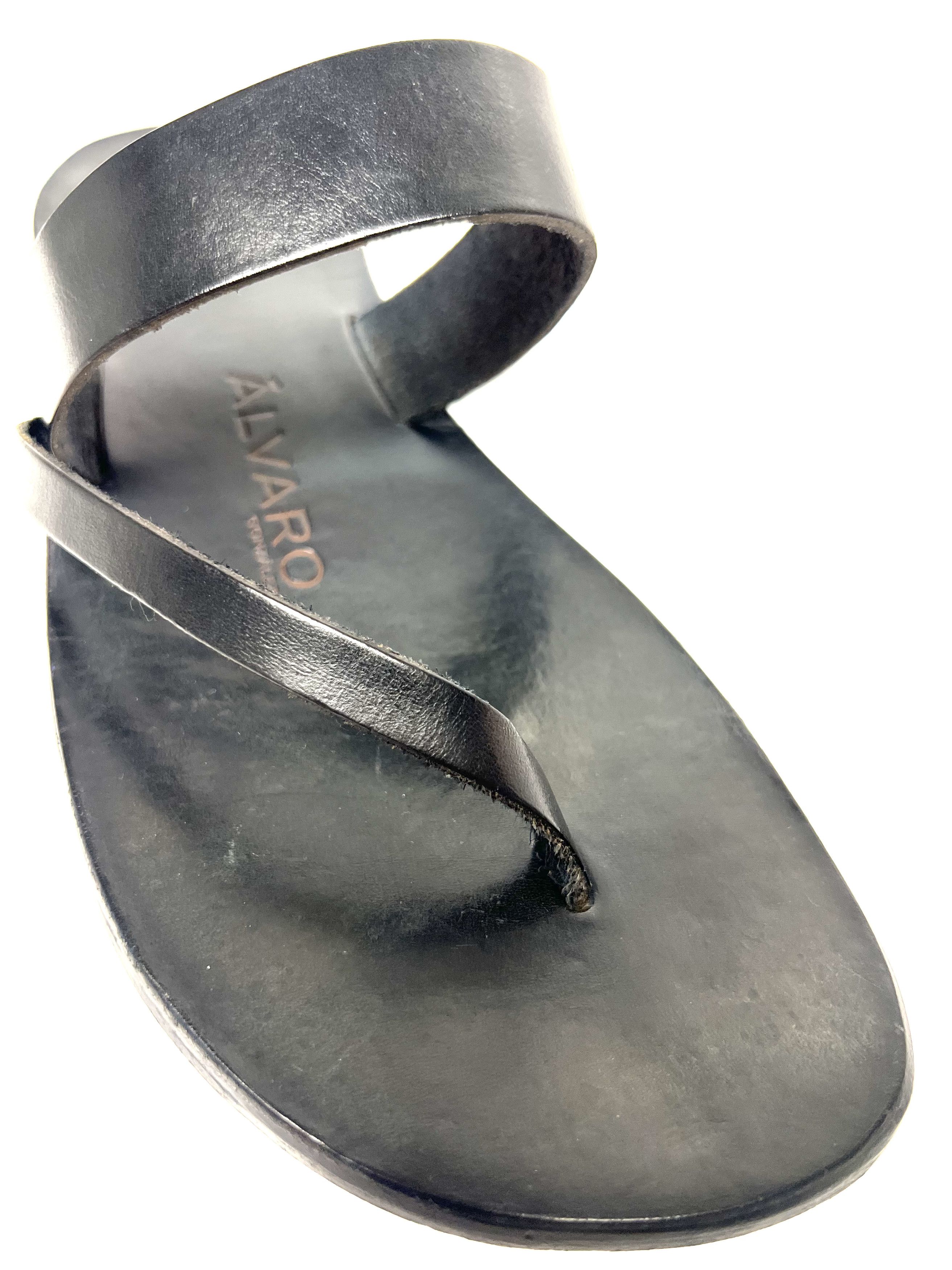 Other ALVARO GONZALEZ BLEU LEATHER HAND MADE SLIDE / SANDAL Size US 11 / EU 44 - 17 Thumbnail