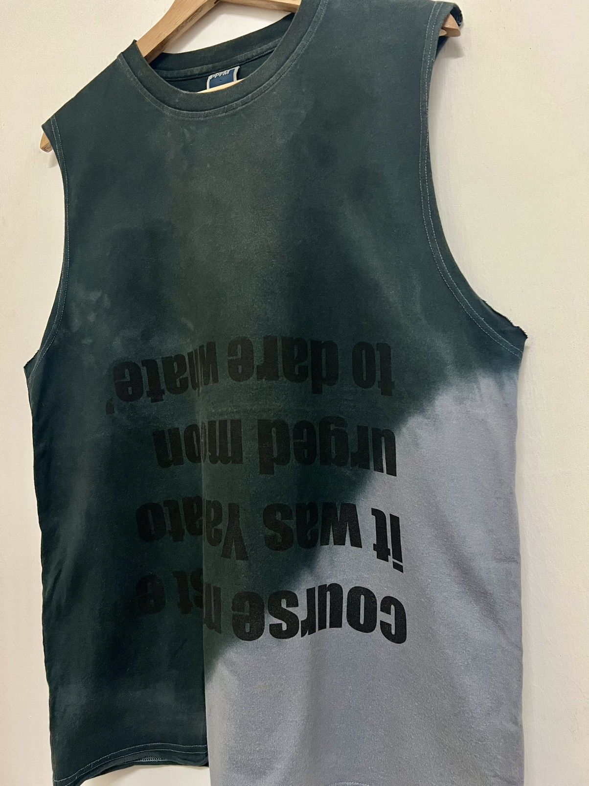 Hysteric Glamour × Japanese Brand × PPFM VINTAGE PPFM SLEEVELESS DISTRESSED TANK TOP Size US L / EU 52-54 / 3 - 4 Thumbnail