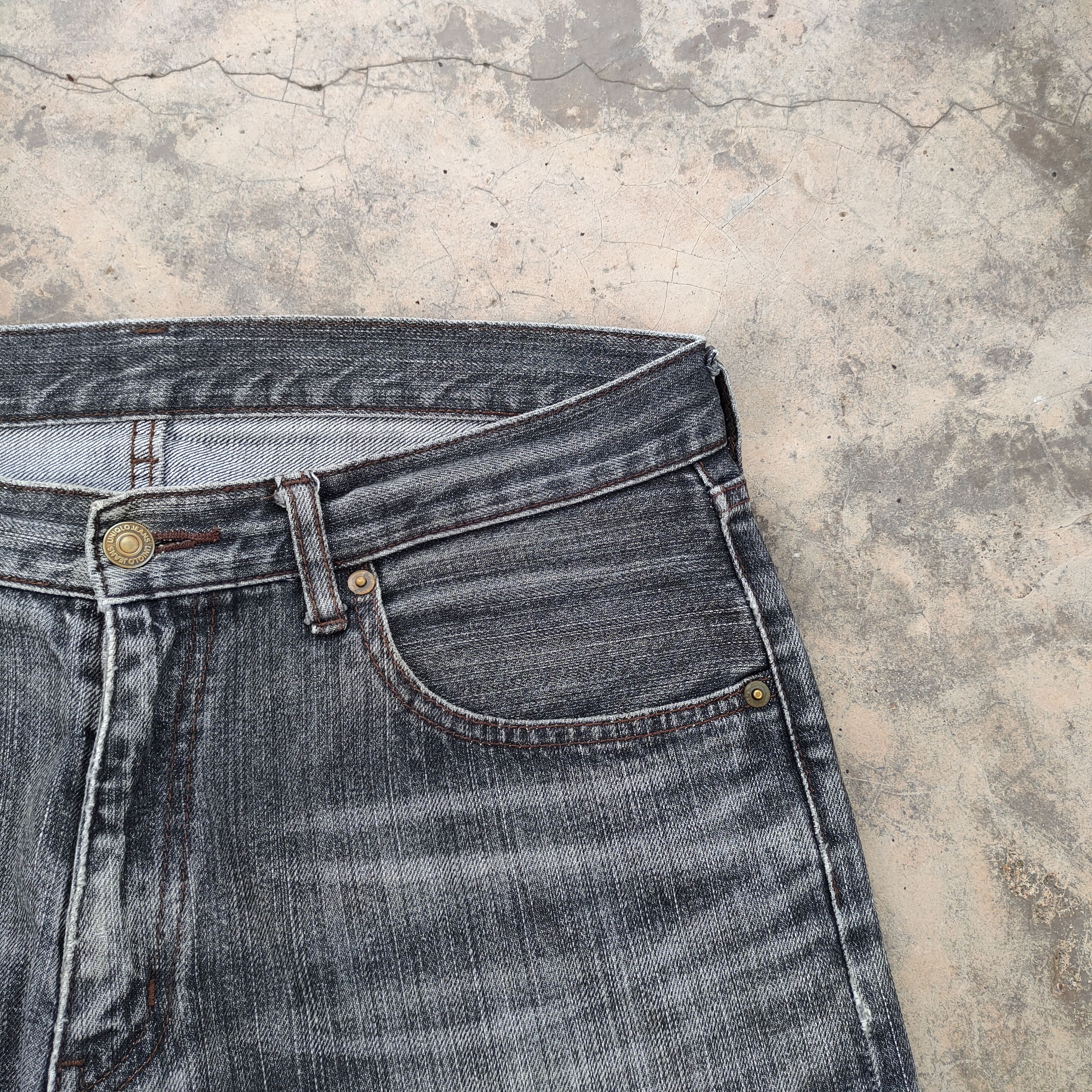 Japanese Brand Vintage japanese black ripped jeans denim pants Size US 34 / EU 50 - 7 Thumbnail