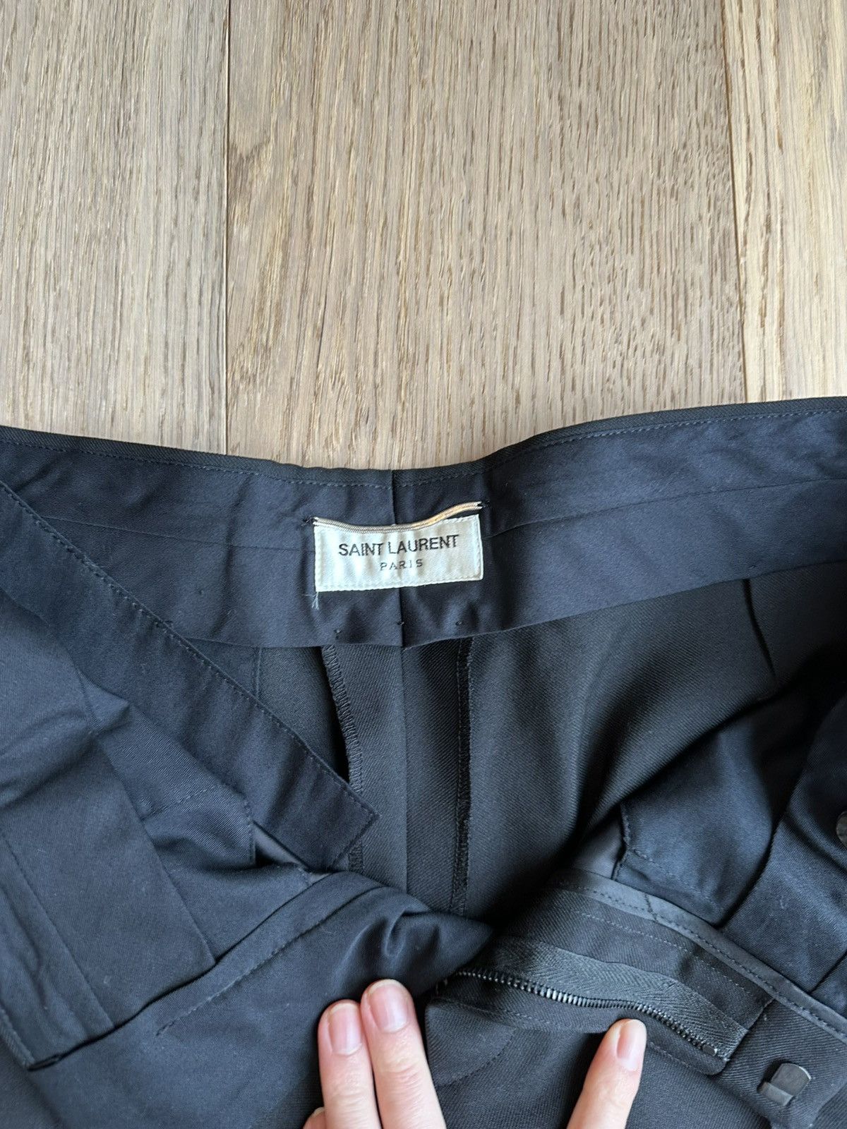 Saint Laurent Paris Saint Laurent tuxedo suit pant Size 50R - 4 Thumbnail