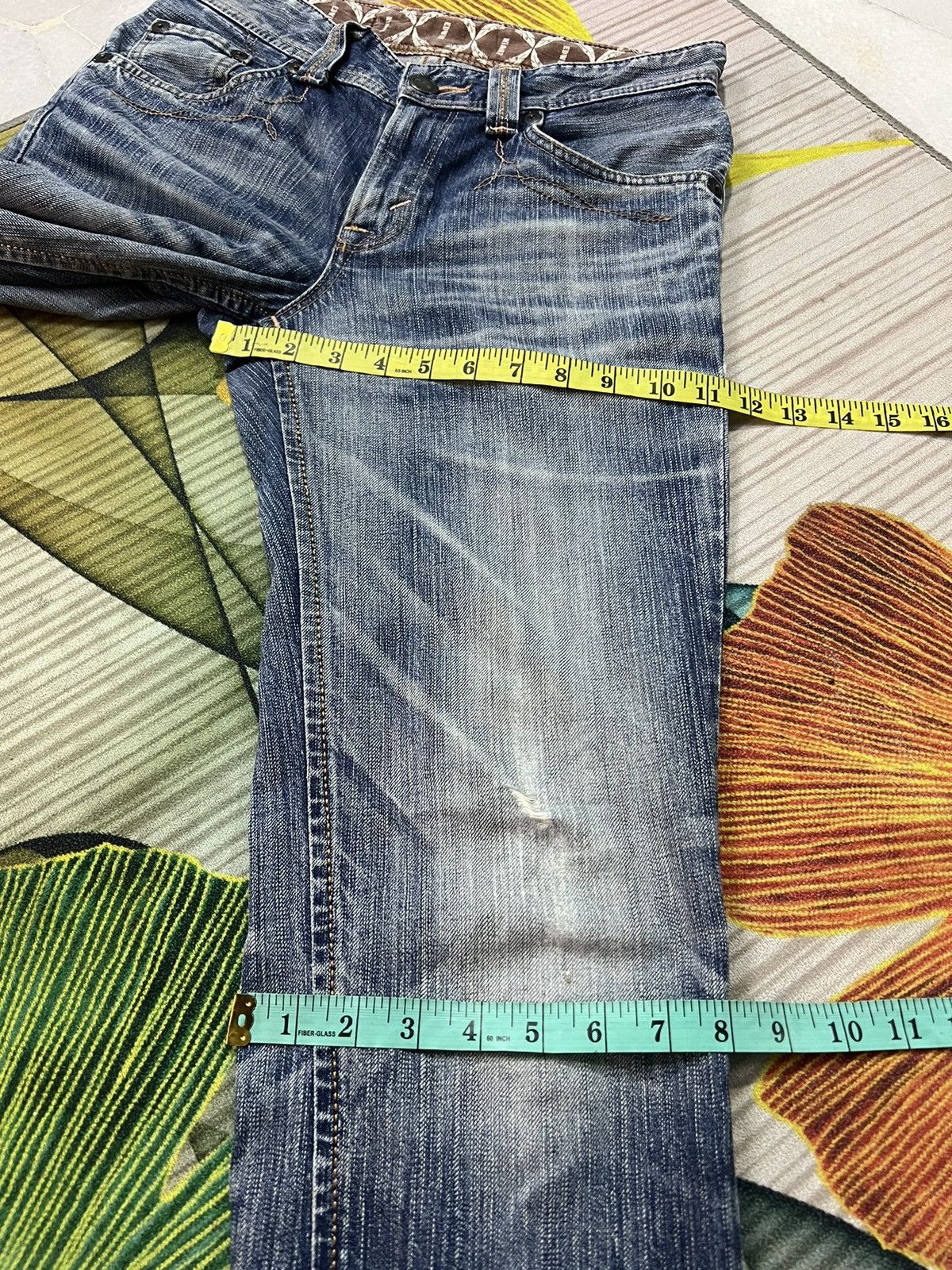 Japanese Brand VINTAGE EDWIN XV DISTRESSED FLARE BOOTCUT Size US 30 / EU 46 - 18 Thumbnail