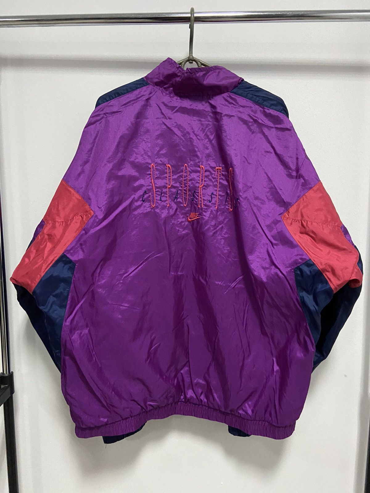 Nike × Vintage Nike nylon Suit Vintage 90s Big Logo Pants Sweatshirt Size US XL / EU 56 / 4 - 5 Thumbnail