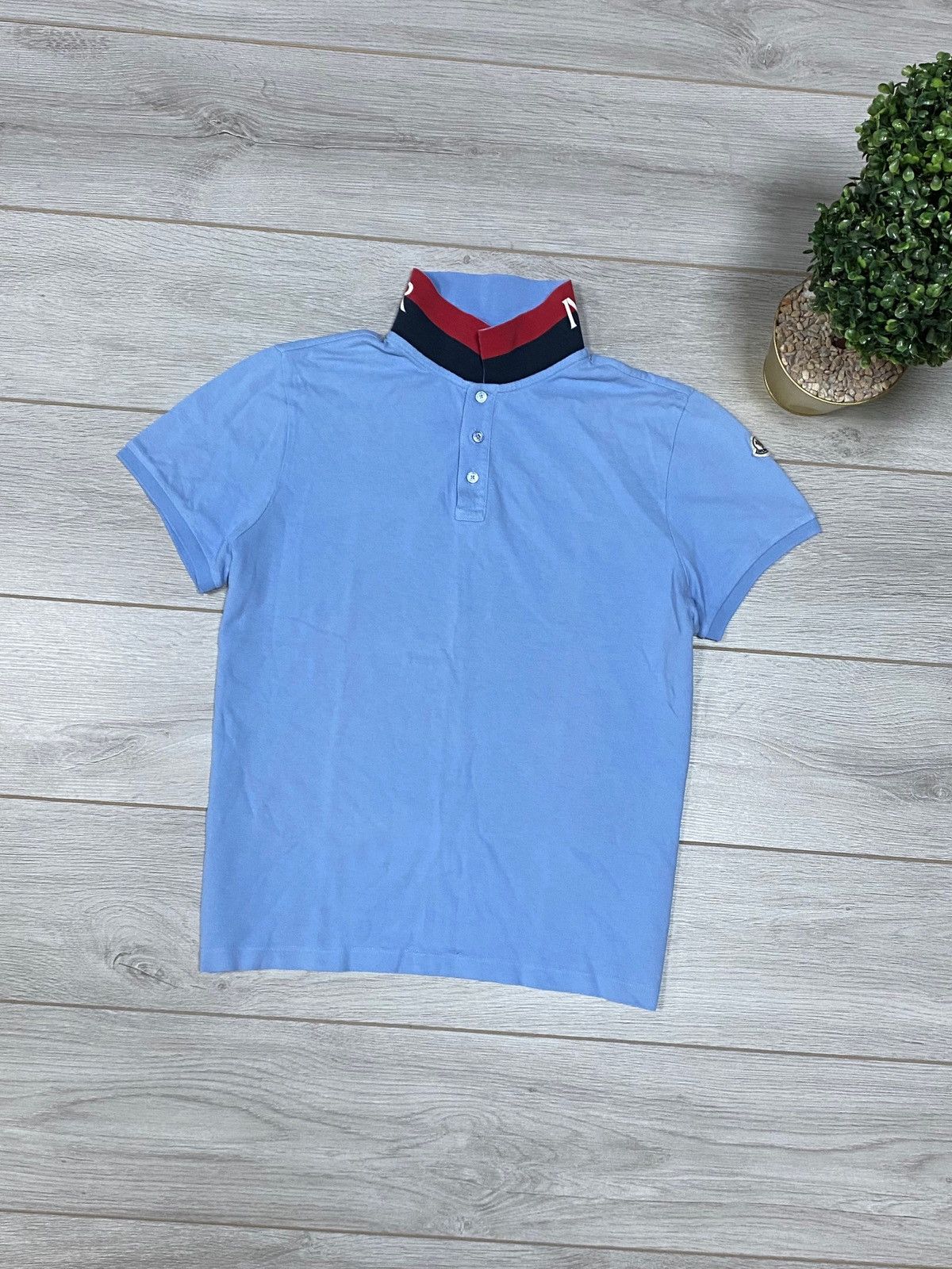 Moncler Moncler vintage big logo polo Manica Corta Size US M / EU 48-50 / 2 - 1 Thumbnail