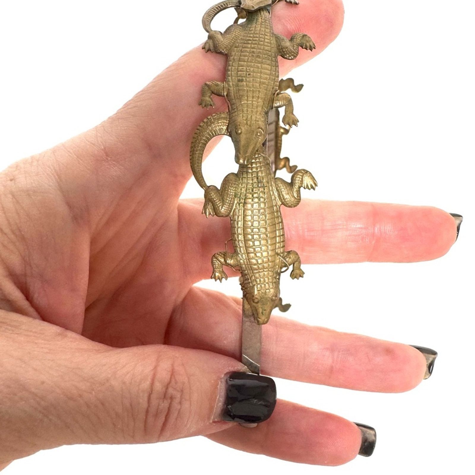 Eugenia Kim Eugenia Kim RARE HAND CAST bronze alligator headband Size ONE SIZE - 9 Thumbnail