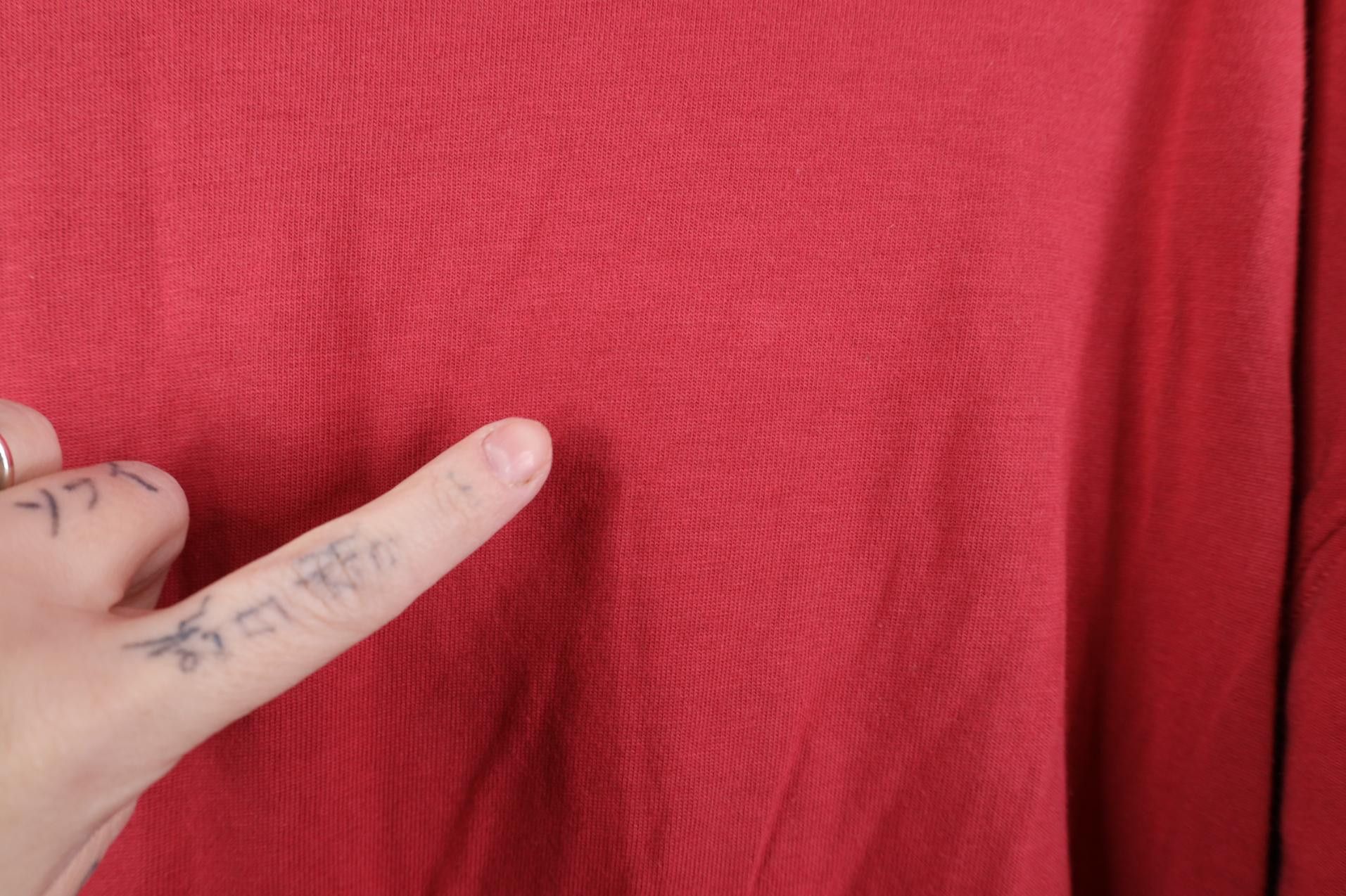 Evisu Vintage 90s EVISU Jeans Pocket Short Sleeve T-Shirt Red Size US XL / EU 56 / 4 - 13 Thumbnail