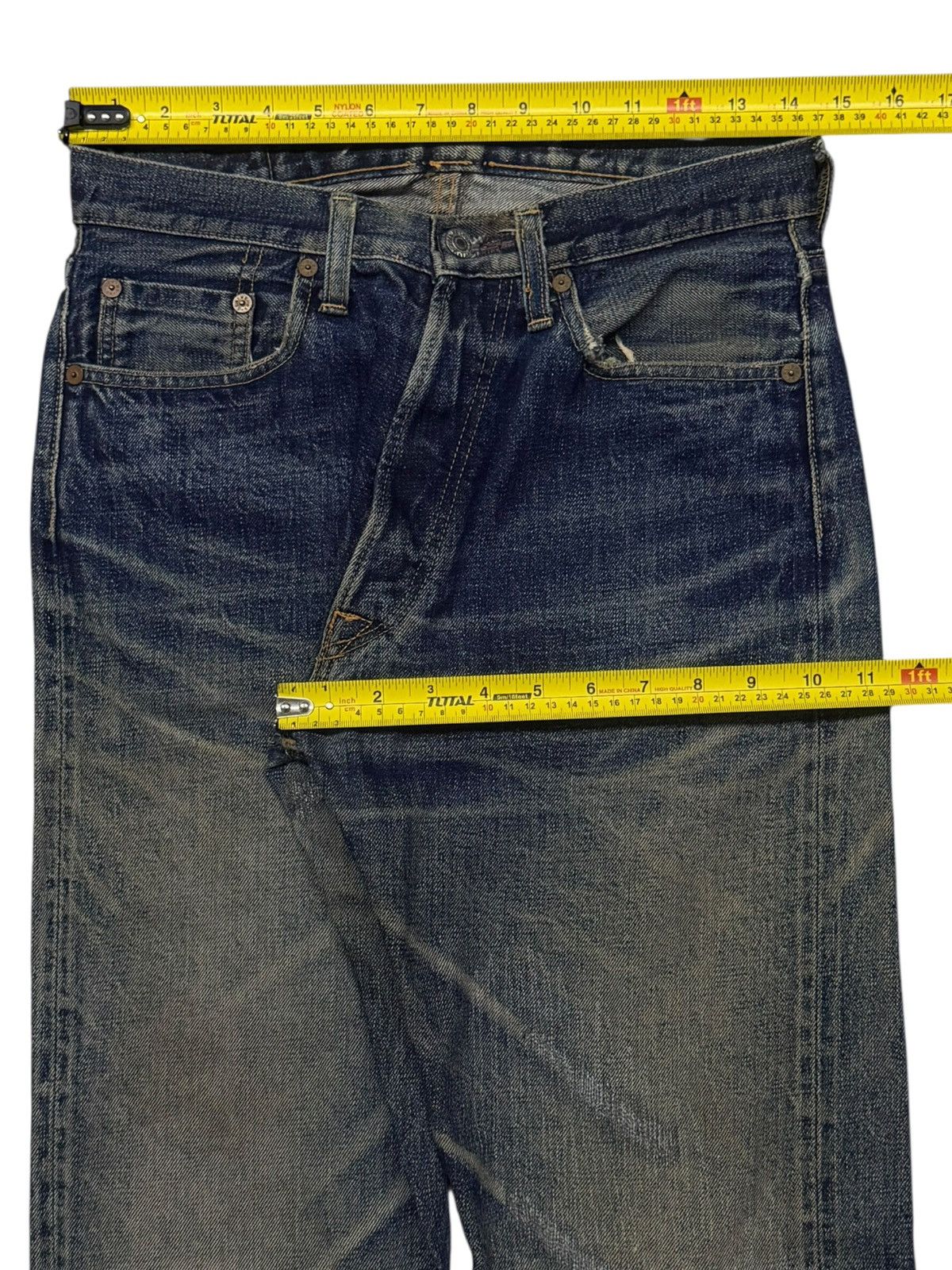 Denime Vintage 90s DENIME Lot 87 Selvedge Denim Jeans Japan | W29 Size US 29 - 21 Thumbnail