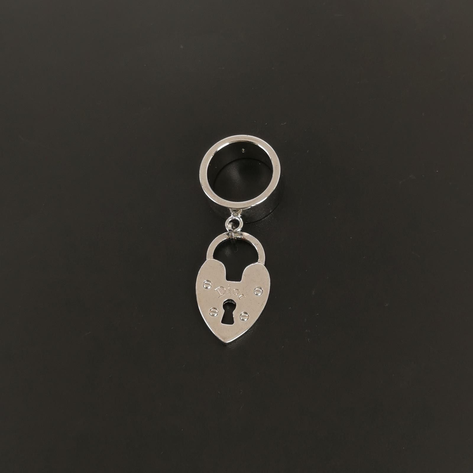 Dior Dior Heart Padlock Ring Size 6 -z2505 Size ONE SIZE - 3 Thumbnail