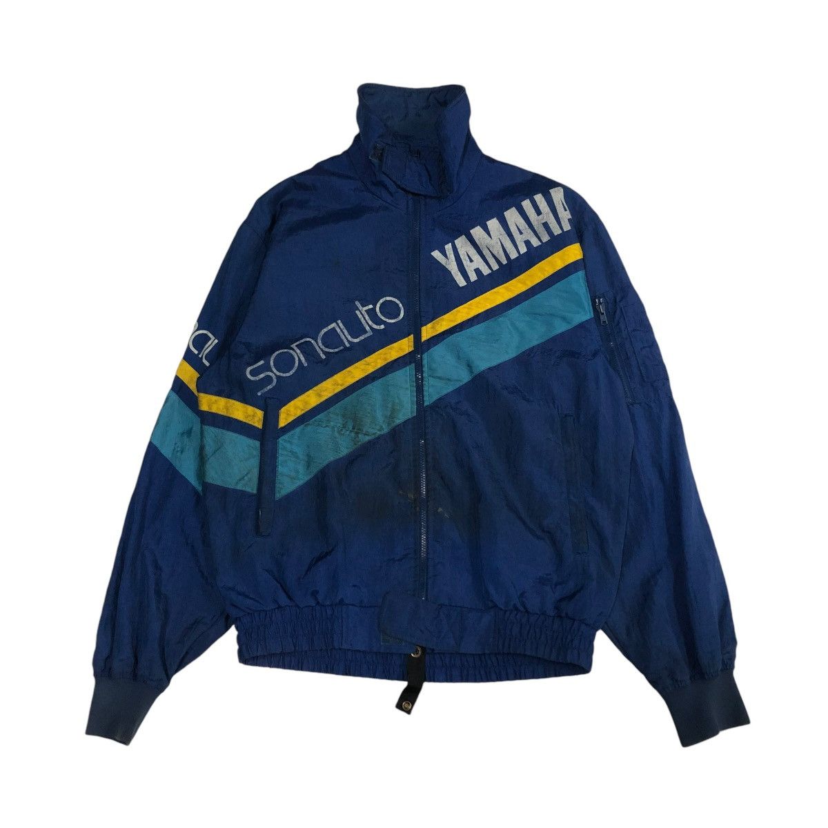 🔥VINTAGE BOMBER JACKET RACING SONAUTO YAMAHA BIG LOGO