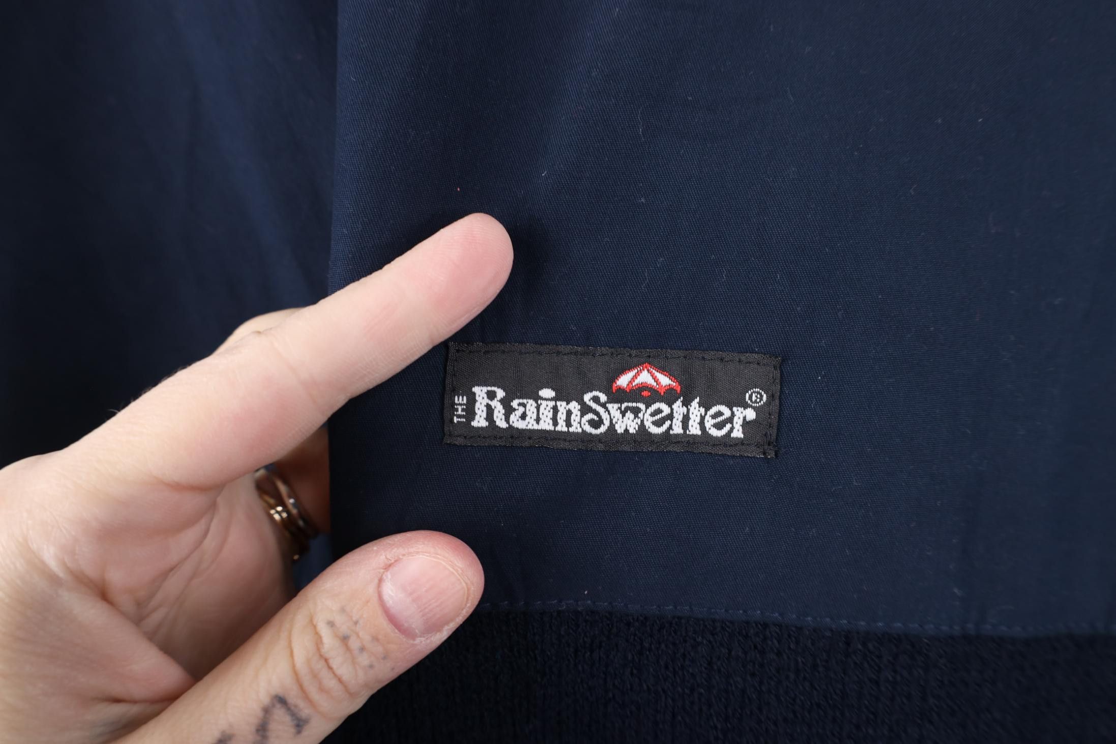 Vintage Vintage 90s Rain Swetter Windstopper Sweater Jacket Blue USA Size US XL / EU 56 / 4 - 12 Thumbnail