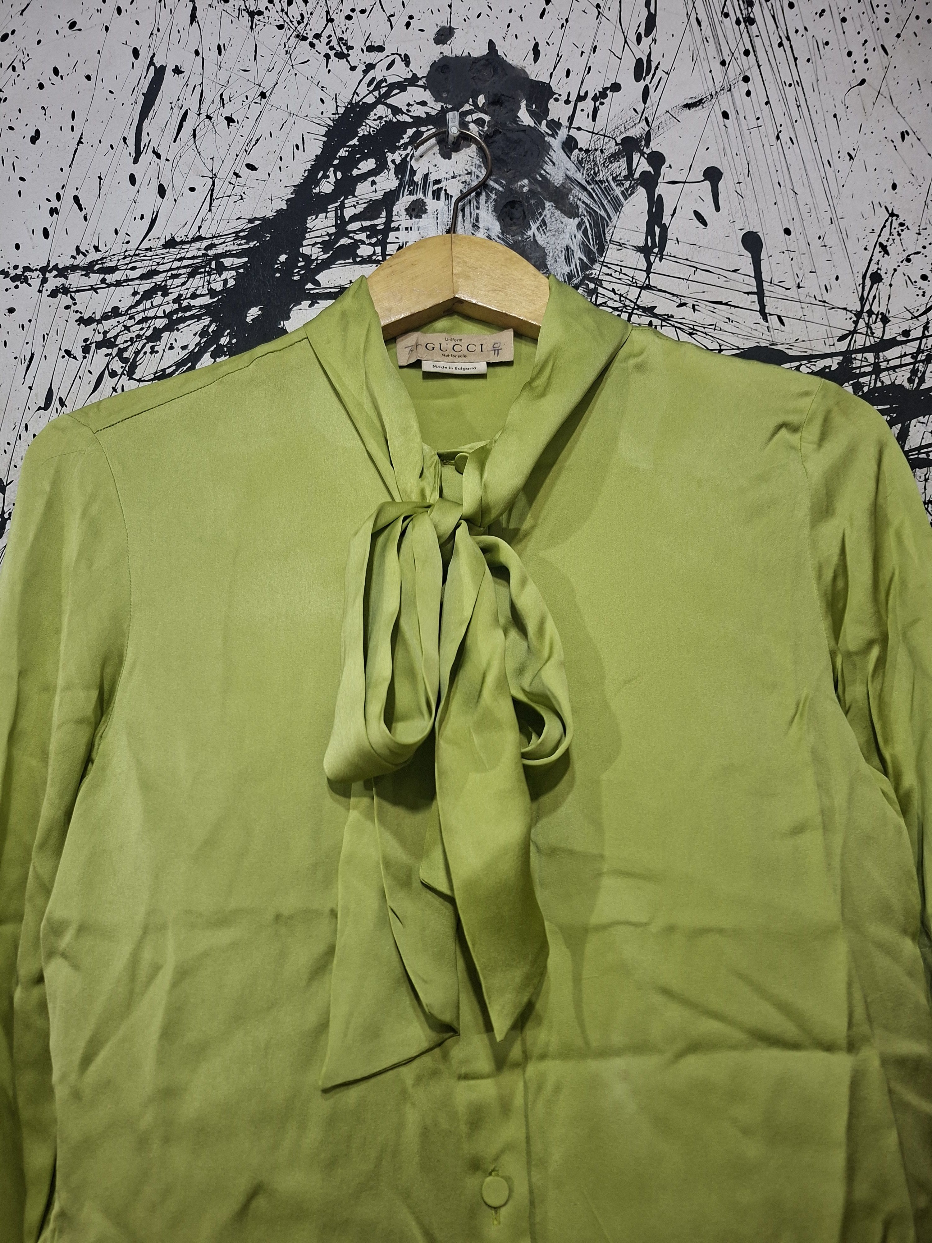 Gucci GUCCI ALESSANDRO MICHAEL ERA SS 2019 SILK BLOUSE Size S / US 4 / IT 40 - 3 Thumbnail