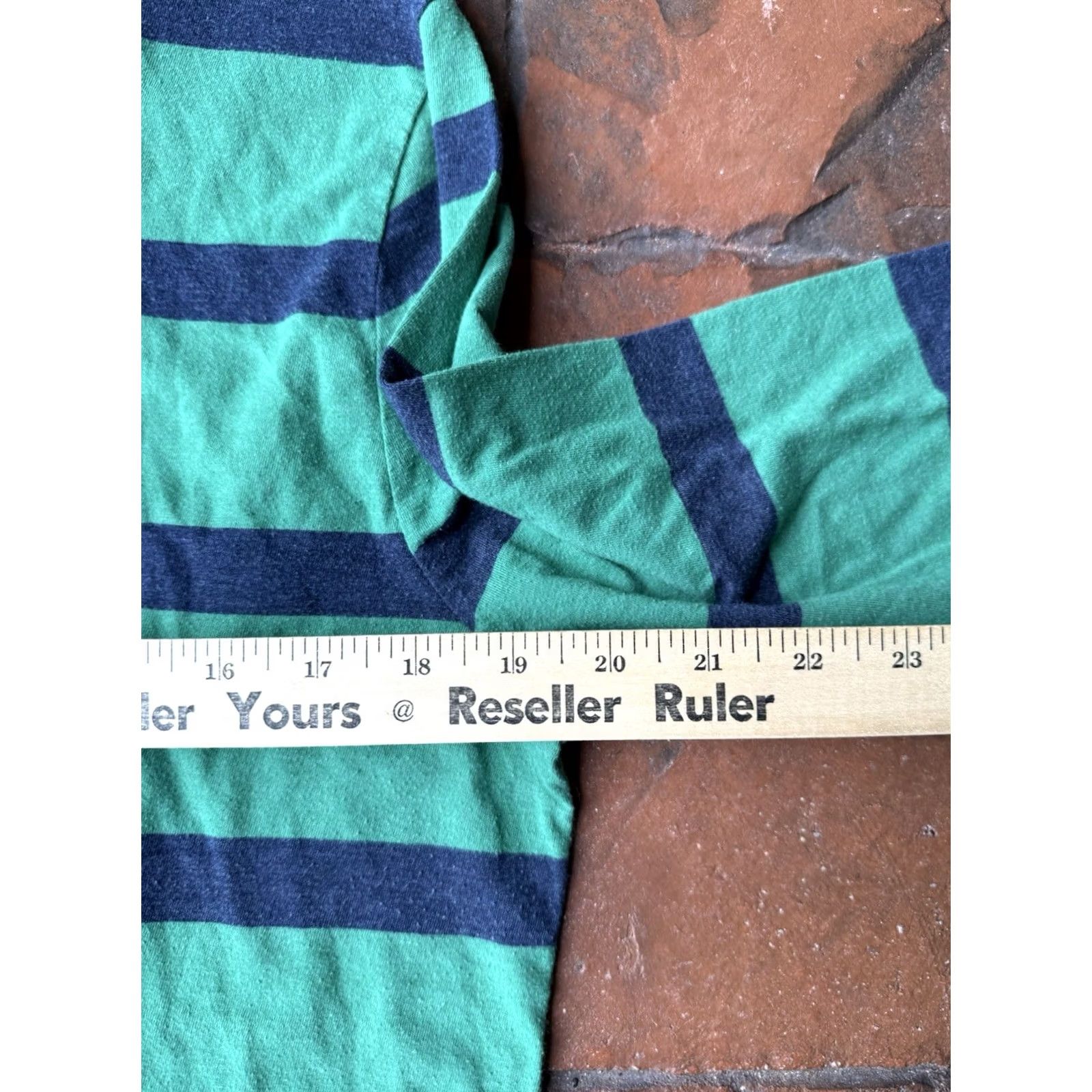 Abercrombie & Fitch VINTAGE Abercrombie & Fitch Muscle Striped Long Sleeve Shirt Mens Large Green Crew Neck Knit Cotton Logo No Size US L / EU 52-54 / 3 - 4 Thumbnail