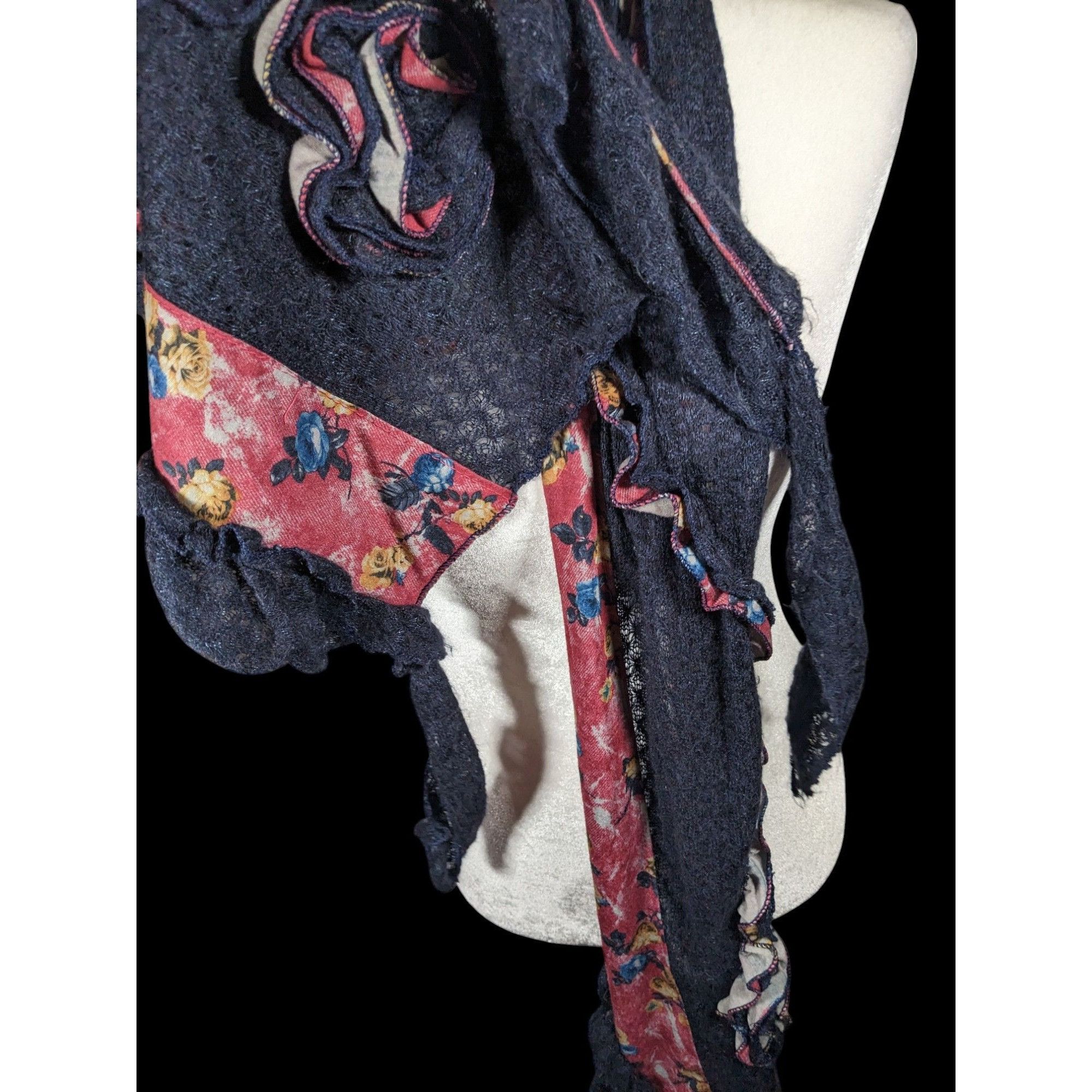Other Vintage Witchy Floral Bohemian Fairycore Asymmetrical Pink A Size ONE SIZE - 4 Thumbnail