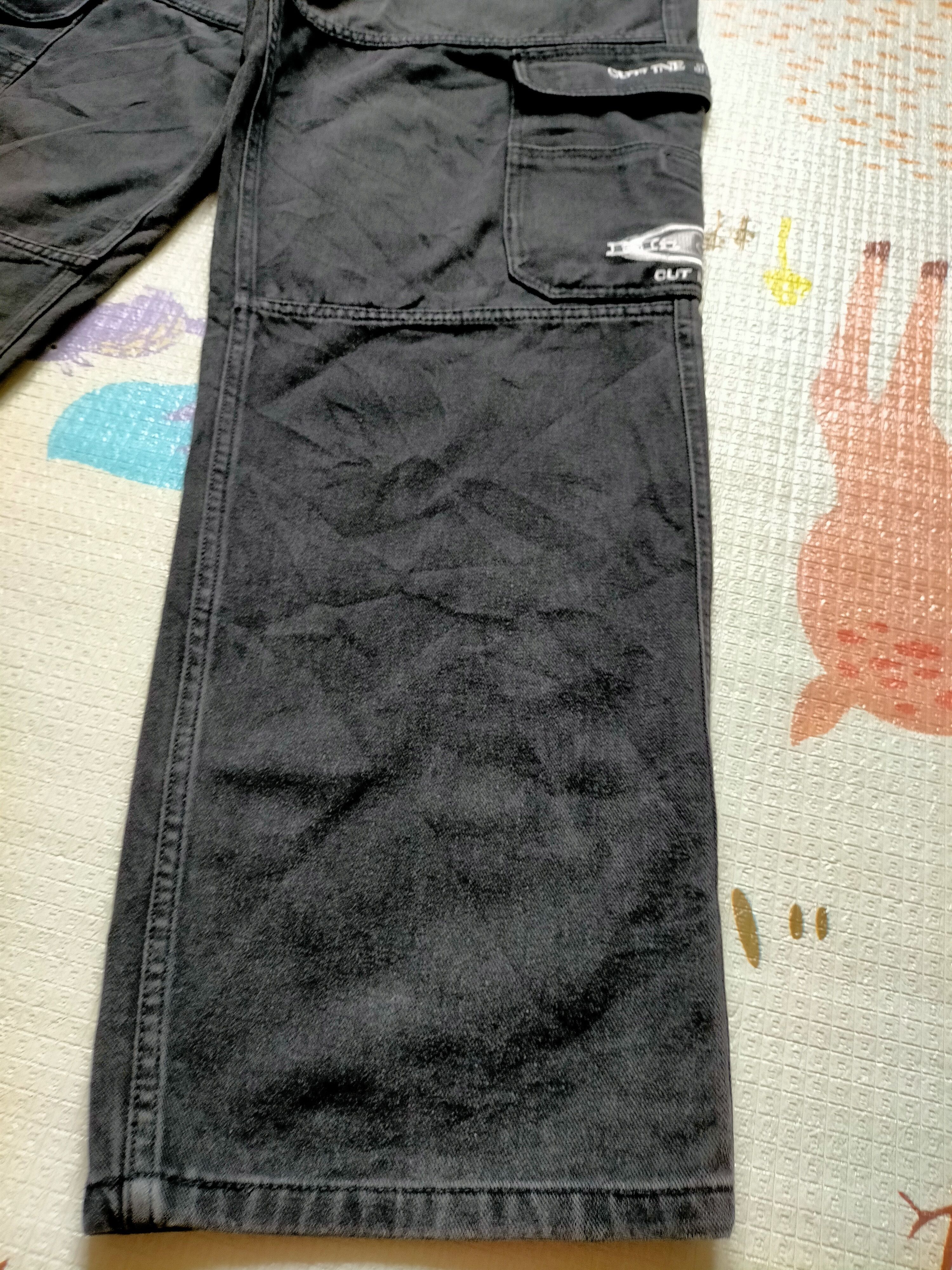 JNCO CUT LINE Jeans Cargo Multipocket Baggy Skater Jeans Size US 32 / EU 48 - 11 Thumbnail