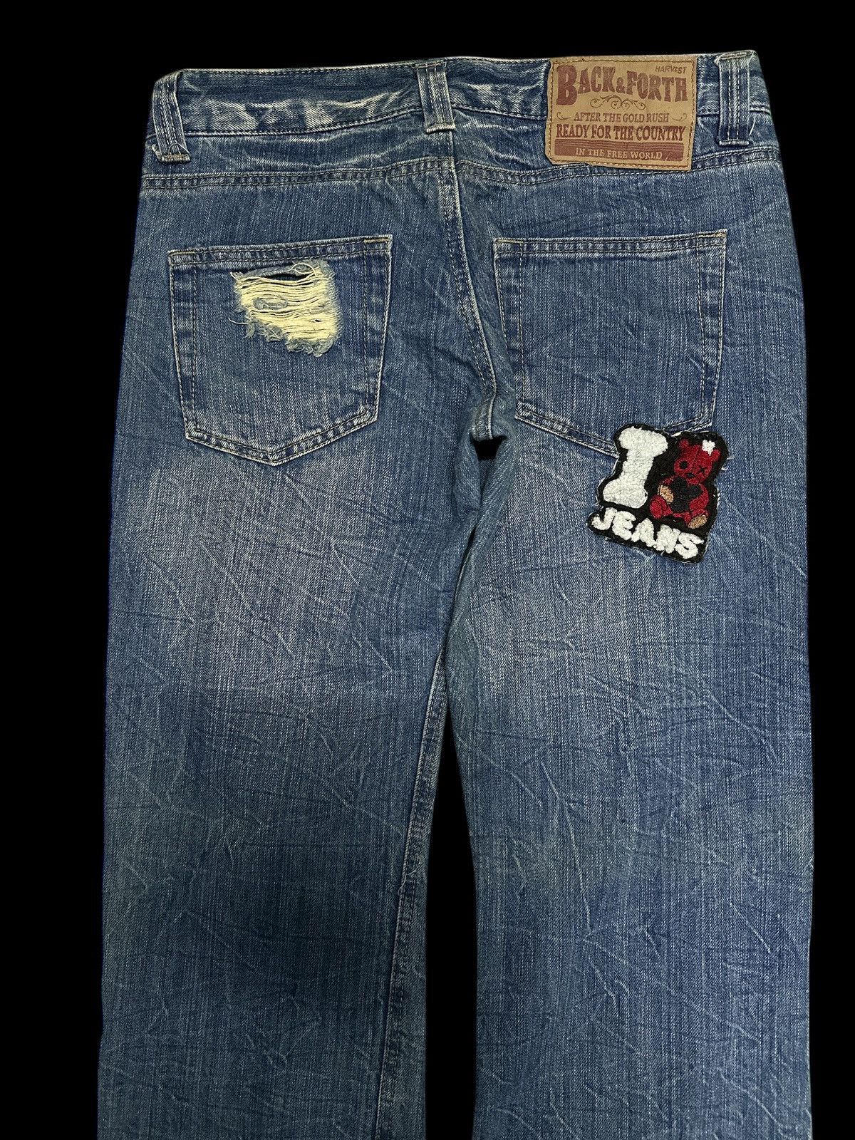 Japanese Brand Distress Denim Style 💥 Back & Forth Style Denim Distress💥 Size US 32 / EU 48 - 5 Thumbnail