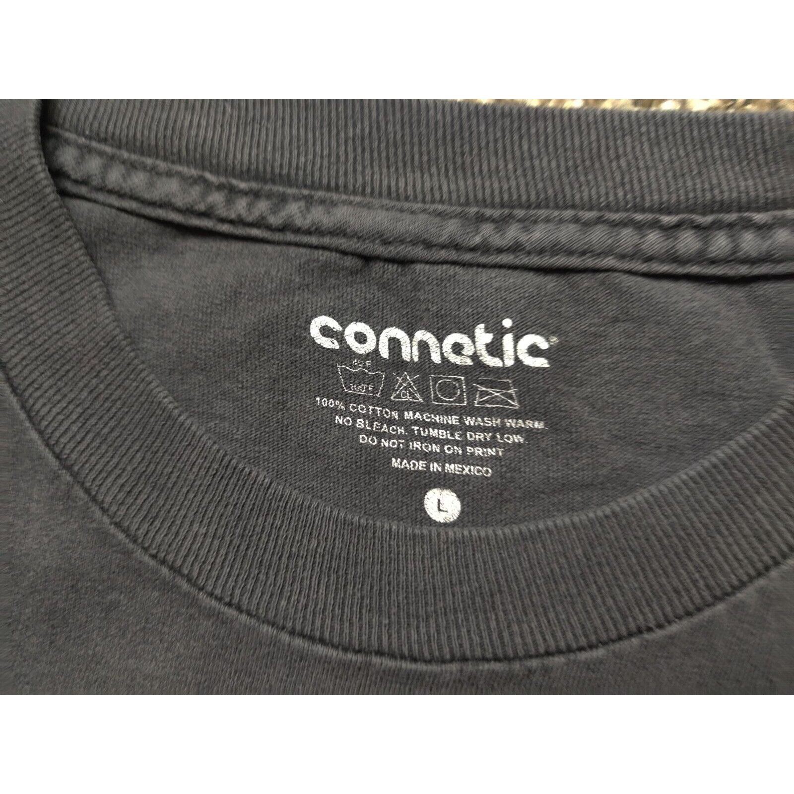 Other Connetic Shirt Adult Mens Large Faded Black Spell Out Logo Size US L / EU 52-54 / 3 - 3 Thumbnail