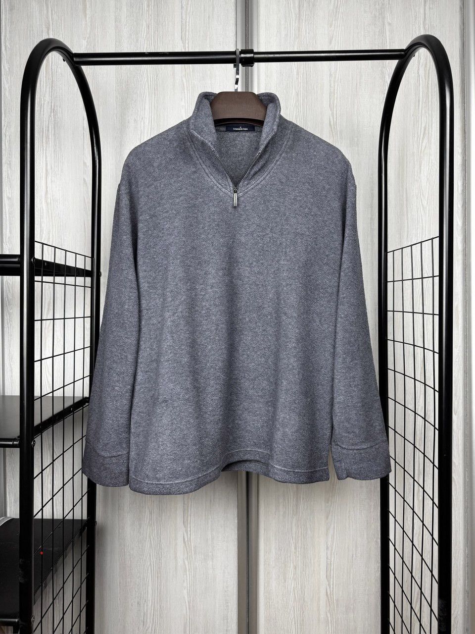 Ermenegildo Zegna Ermenegildo Zegna 1/4 Zip Polyester Viscose Pullover Jumper Size US L / EU 52-54 / 3 - 1 Thumbnail