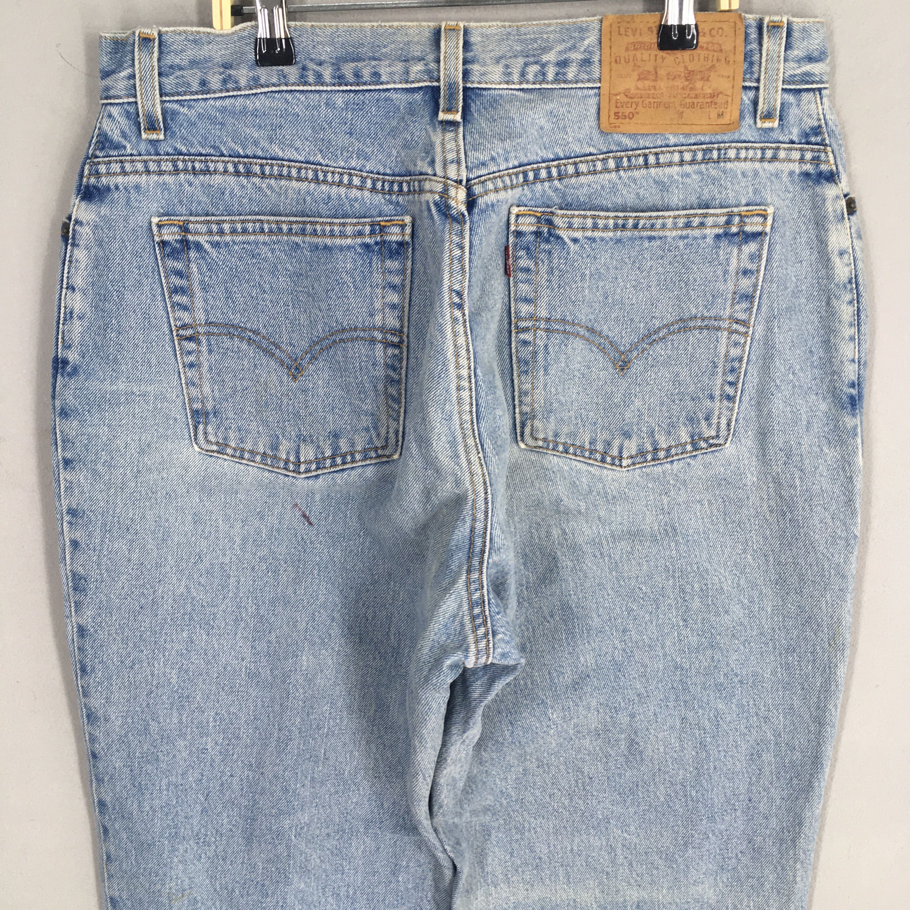 Levi's Size 31x30.5 Vintage Levi's 550 Relaxed Fit Jeans S2057 Size 31" - 10 Thumbnail