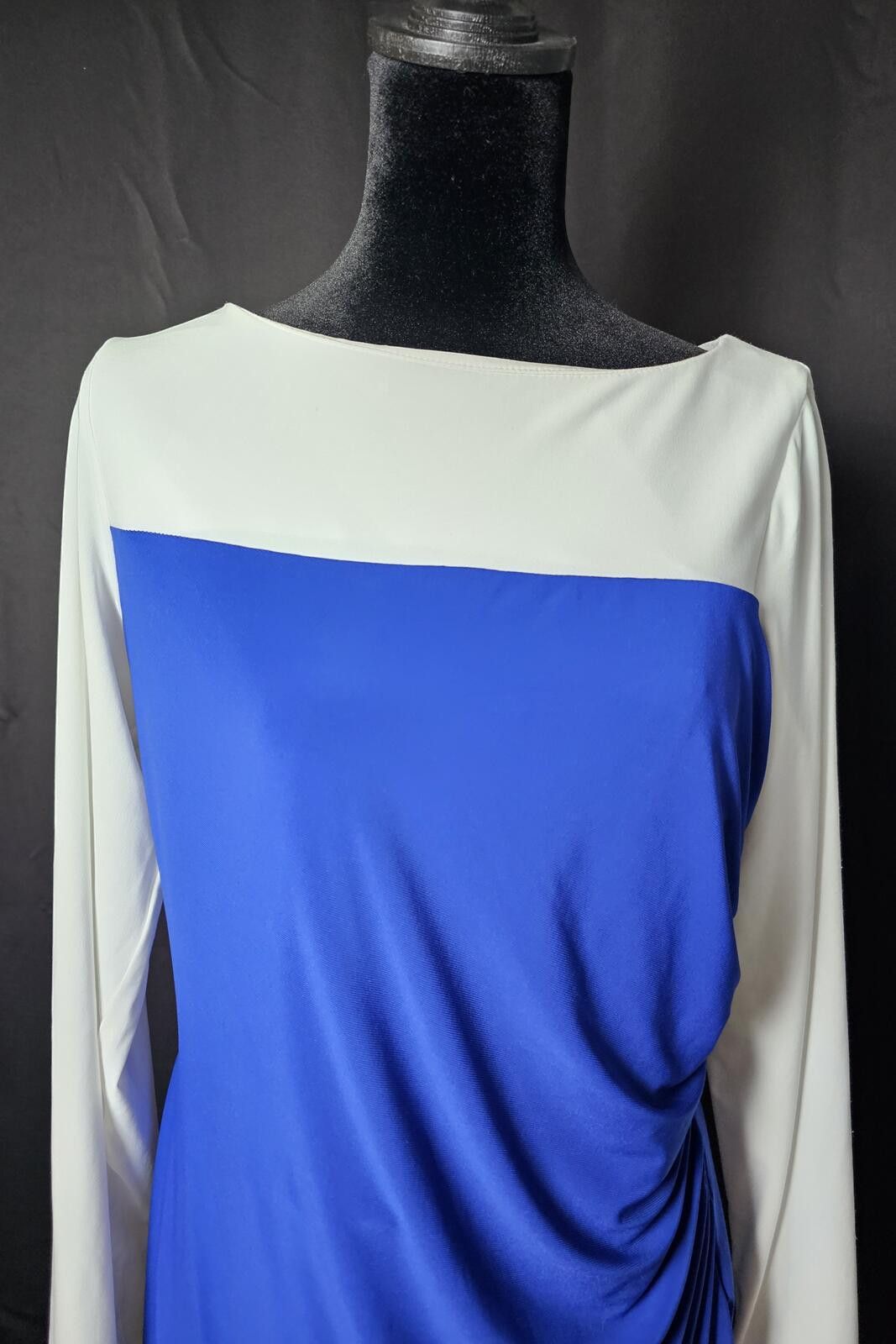 Other NWT Kasper Dress Blue & White Womens Size M Size M / US 6-8 / IT 42-44 - 2 Thumbnail