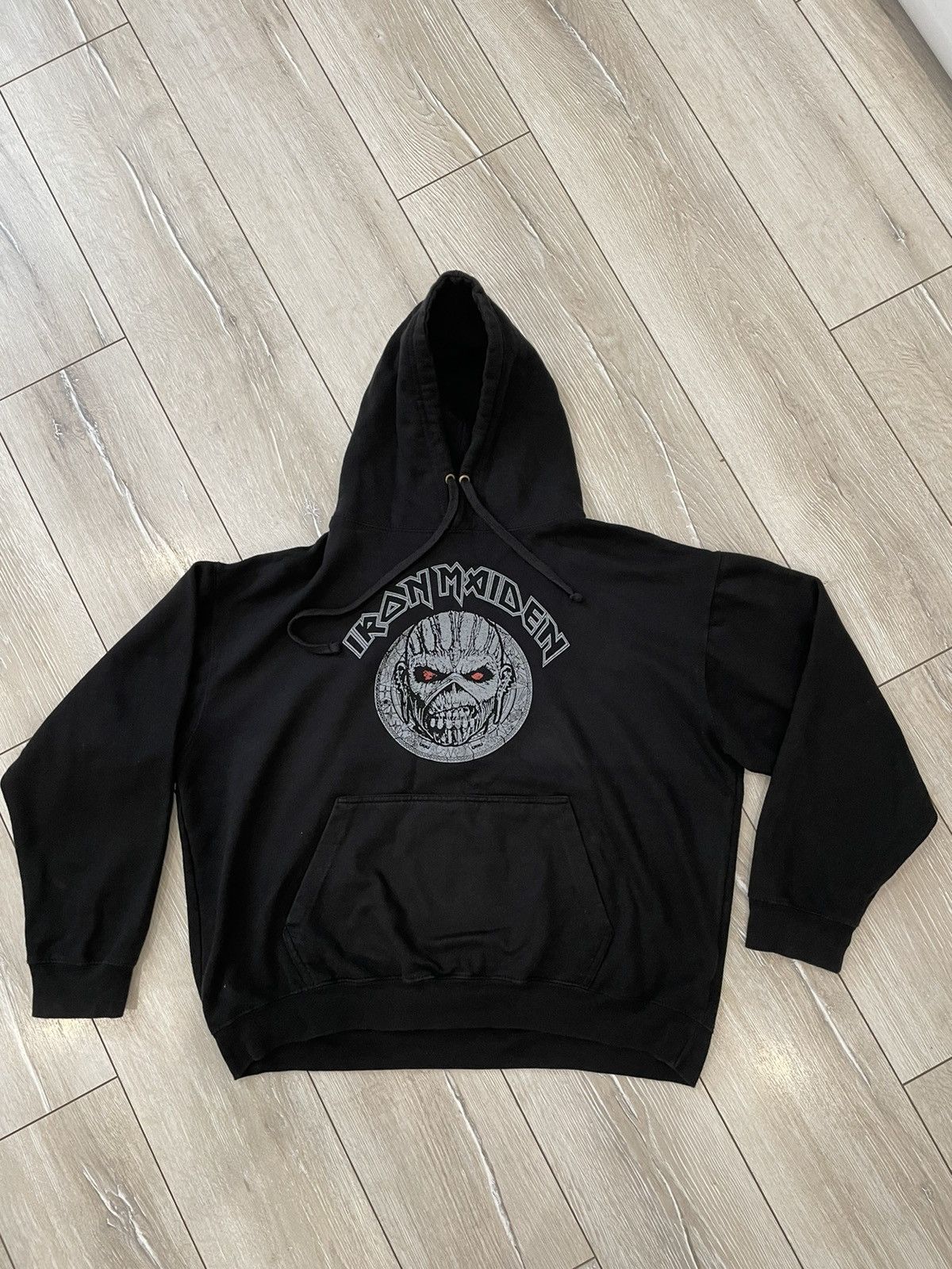 Iron Maiden × Vintage Vintage Iron Maiden hoodie The Book of Souls UK tour Y2K Size US XL / EU 56 / 4 - 1 Thumbnail