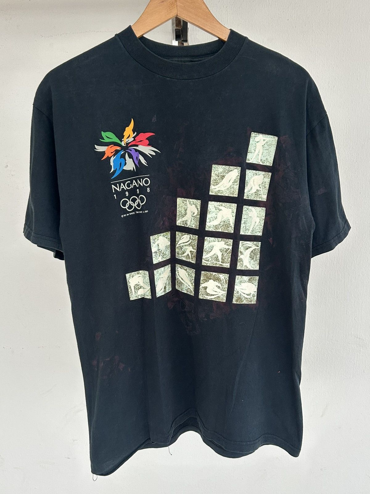 Mizuno Olympic Nagano Vintage 93-94’ Black Tee Size US L / EU 52-54 / 3 - 1 Thumbnail