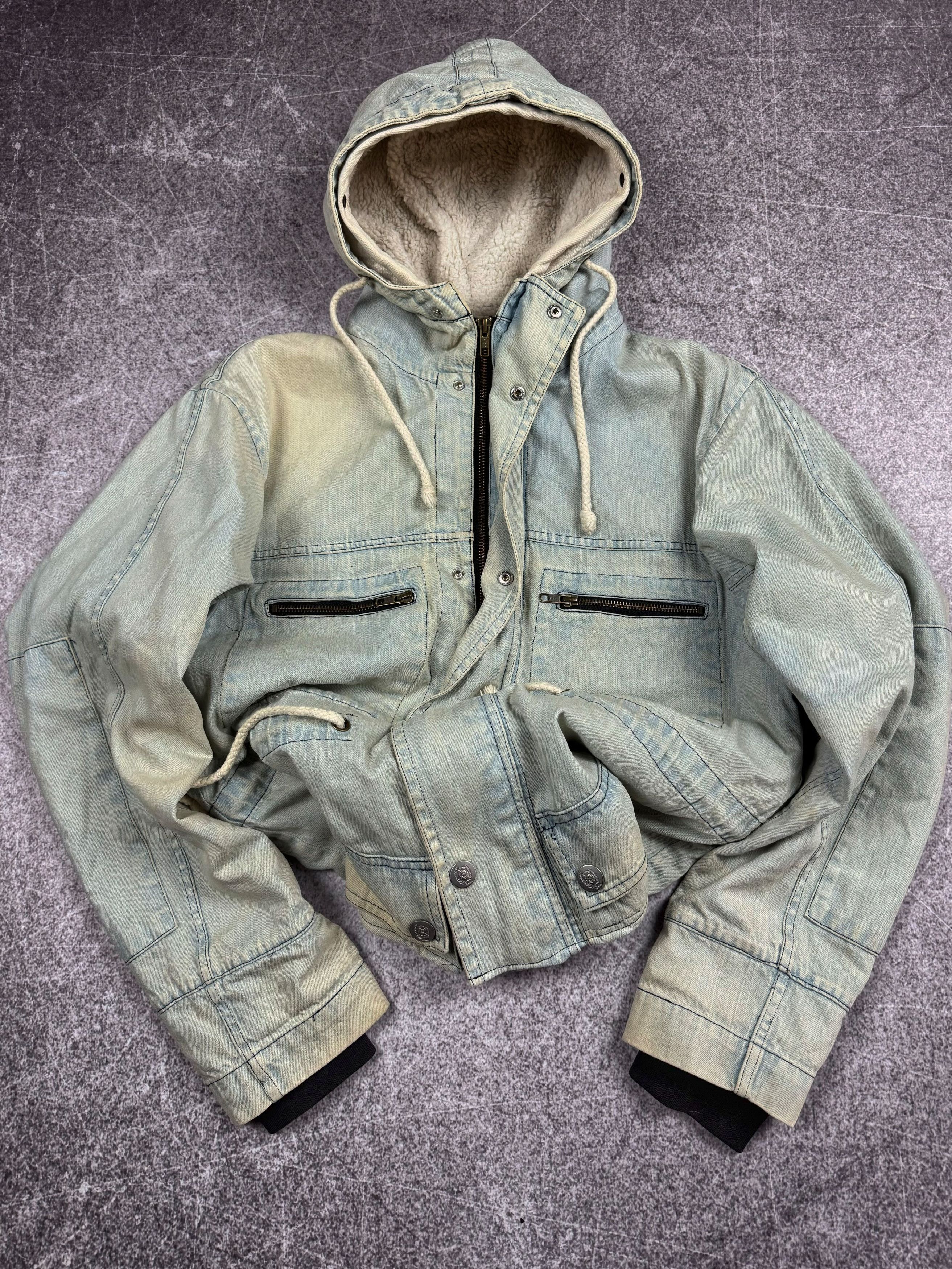 Designer VERY RARE YOHJI YAMAMOTO STYLE CARGO WASHED FUR JACKET 90s Size US M / EU 48-50 / 2 - 3 Thumbnail