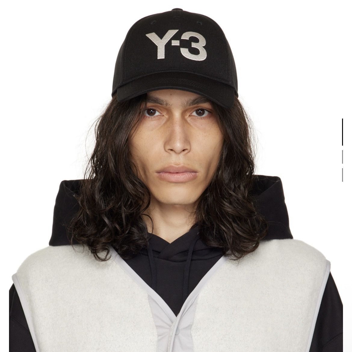 Y-3 Y-3 Black Embroidered Cap Size ONE SIZE - 3 Thumbnail