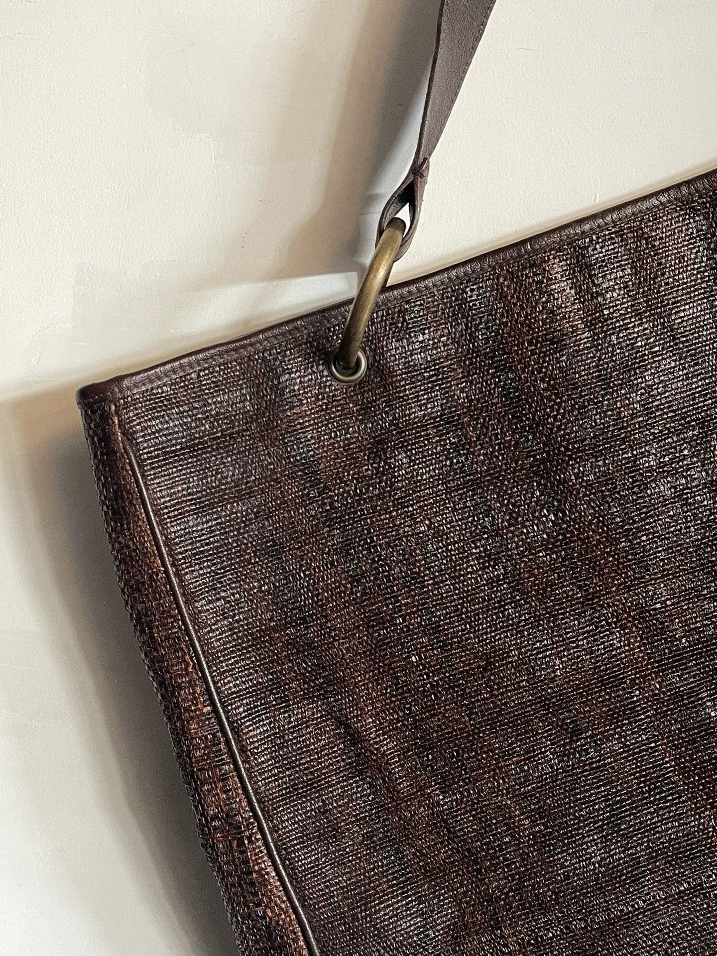 Dries Van Noten Dries Van Noten Woven Leather Asymmetrical Bag Size ONE SIZE - 1 Thumbnail