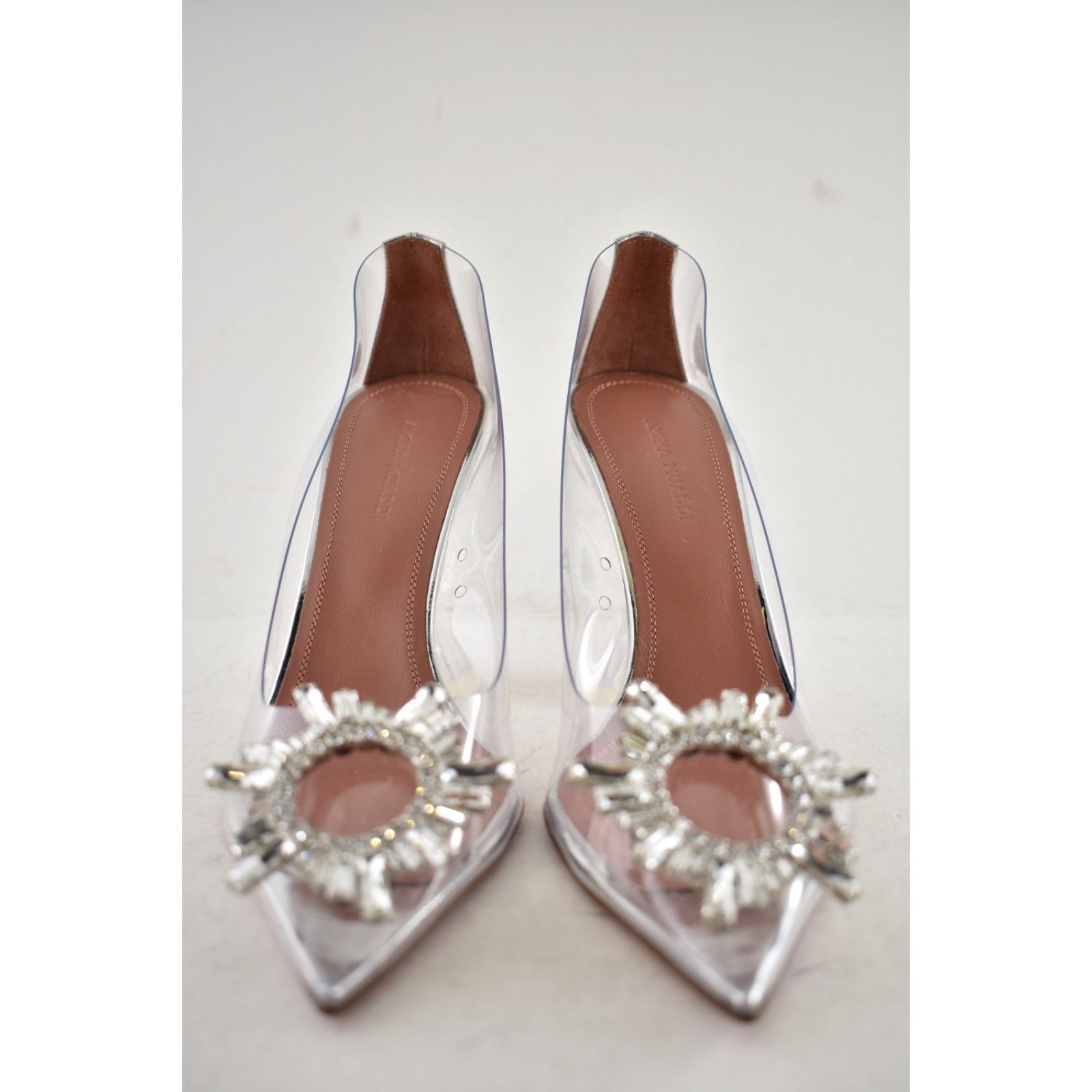 Amina Muaddi Amina Muaddi 95 Begum Pump Clear Transparent Glass Crystal Size US 6 / IT 36 - 12 Thumbnail