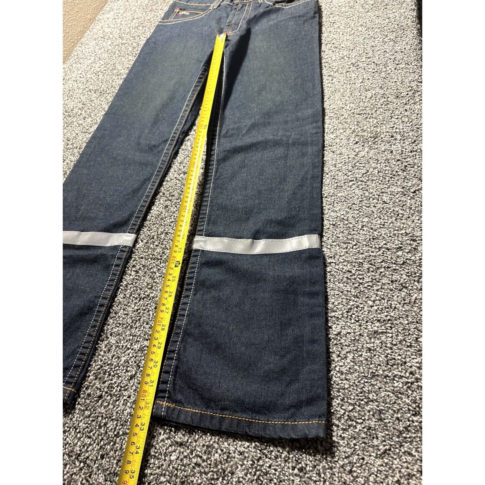 Vintage LAPCO FR Reflective Jeans Mens 30x32 Blue NEW NWT Flame-Resistant Denim Straight 30 32 Inseam Mens jeans Blue FR Reflective Jeans NWT LAPCO Size US 30 / EU 46 - 5 Thumbnail