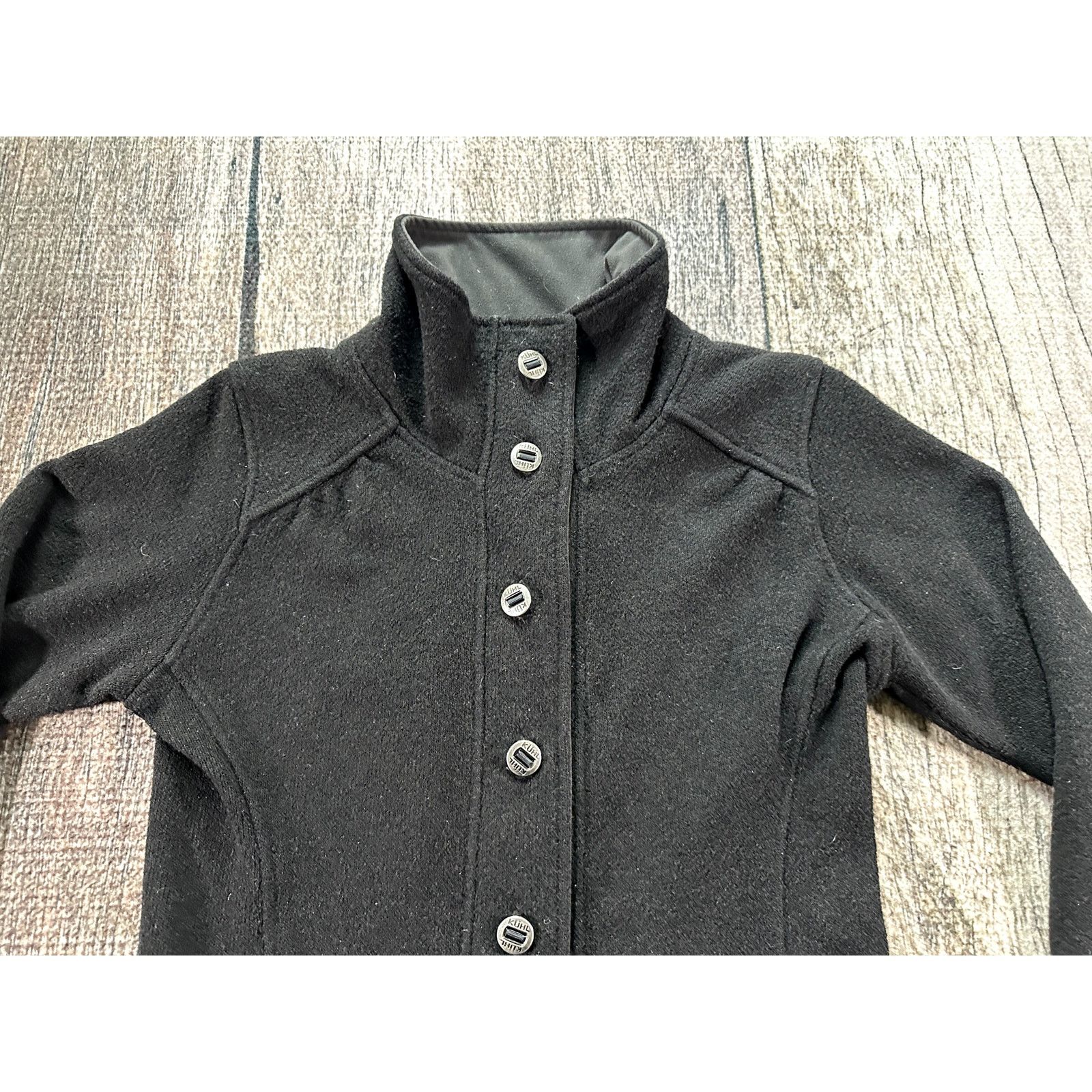 Kuhl Kuhl Savina Fleece Button Sweater Jacket Women's Small Black Size S / US 4 / IT 40 - 2 Thumbnail