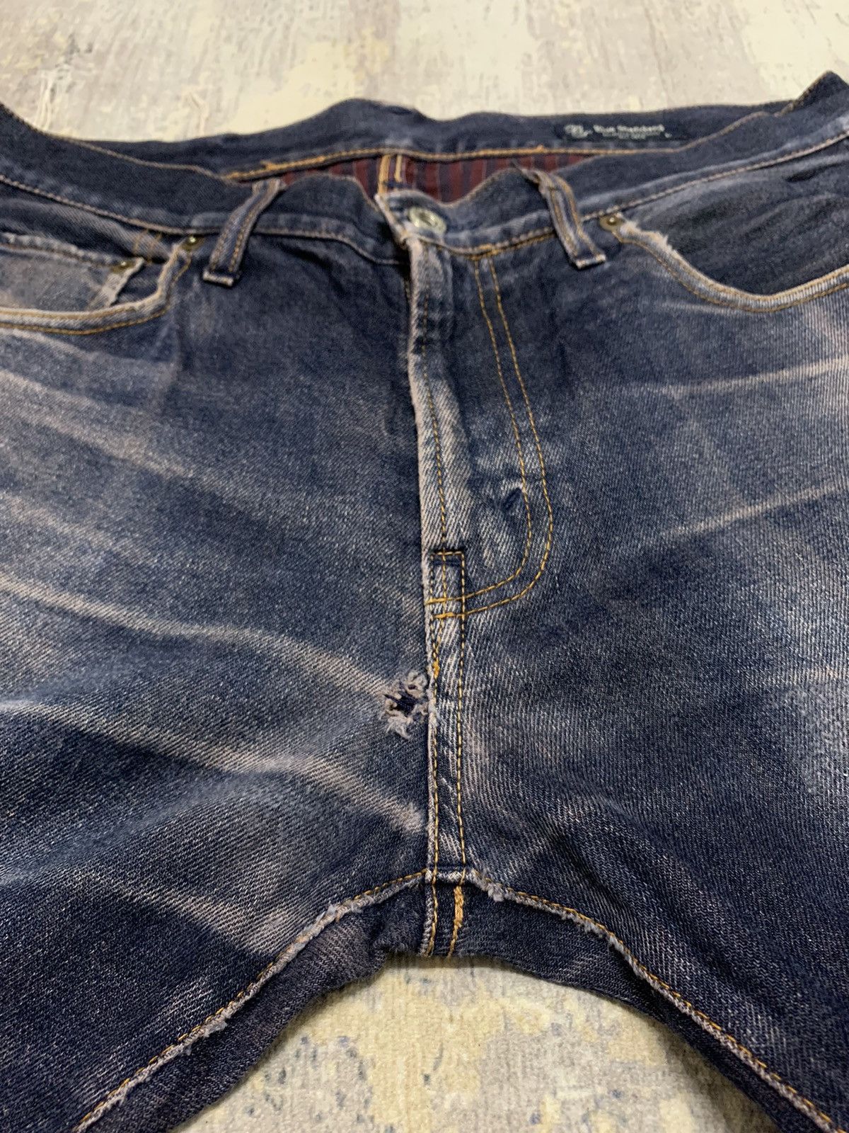 Japanese Brand Japanese Blue Standard Vintage Est. 1978 Faded Indigo Jeans Size US 32 / EU 48 - 6 Thumbnail