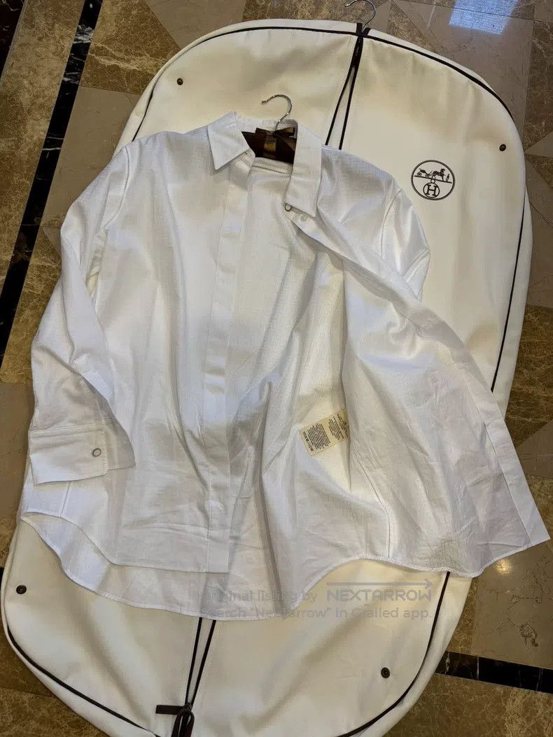 Hermes Hermes Loose-fitting shirt Size XXS / US 00 / IT 34 - 8 Thumbnail
