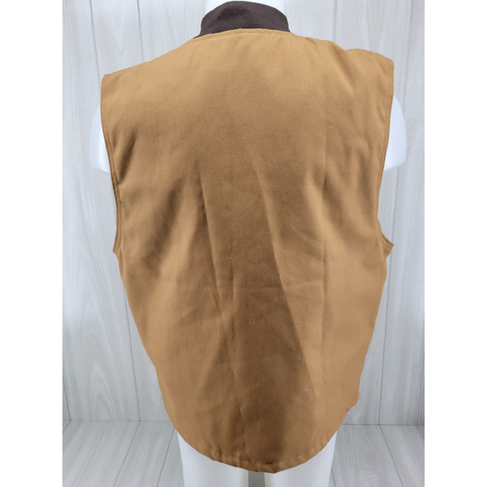 Red Kap VINTAGE Red Kap Men's Vest Canvas Tan Brown Quilted Snap Size US M / EU 48-50 / 2 - 6 Thumbnail