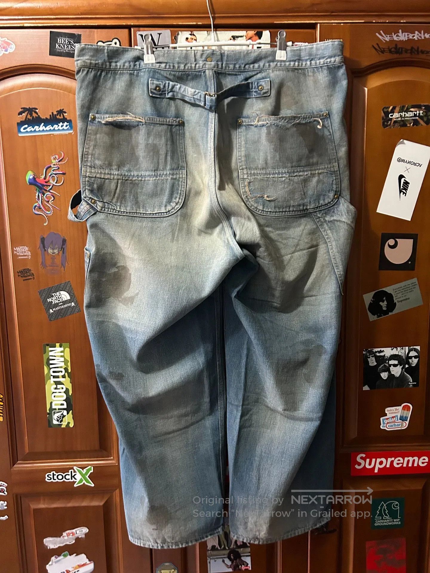 Visvim ANACHRONORM Distressed Denim Painter Pants. Size US 26 / EU 42 - 2 Thumbnail