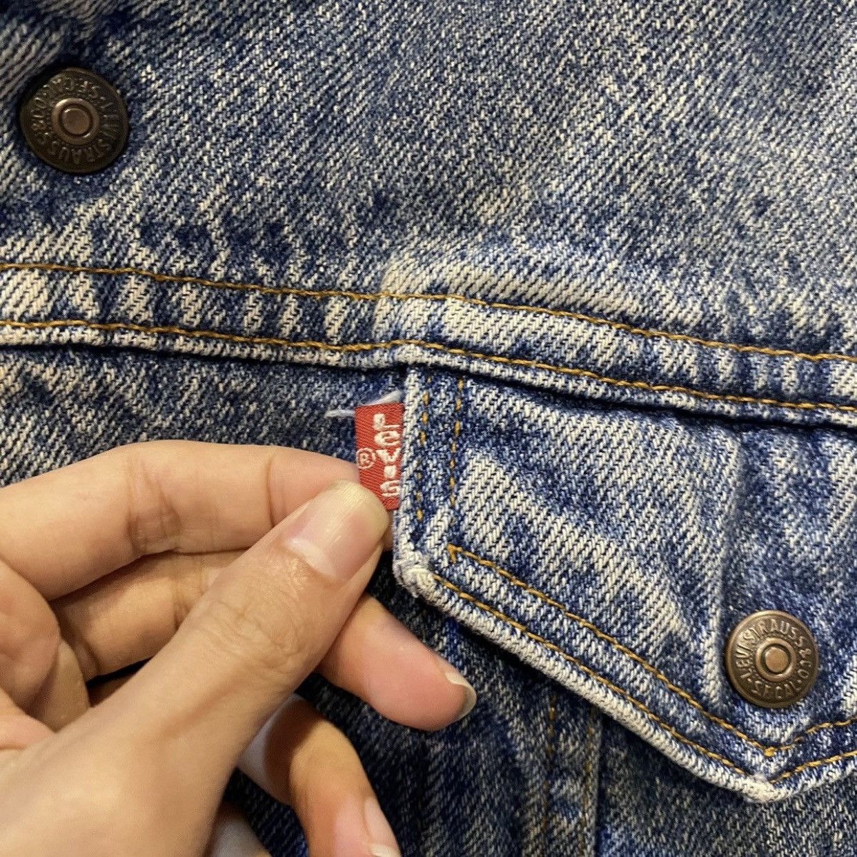 Levi's 90's Levi's Vintage blue denim sherpa jacket Made in USA Size US M / EU 48-50 / 2 - 14 Thumbnail