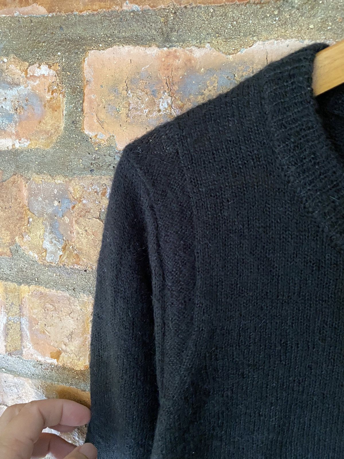 5351 POUR LES HOMMES × Japanese Brand × Obelisk Black Knit Mohair Nylon Acrylic Size US M / EU 48-50 / 2 - 5 Thumbnail