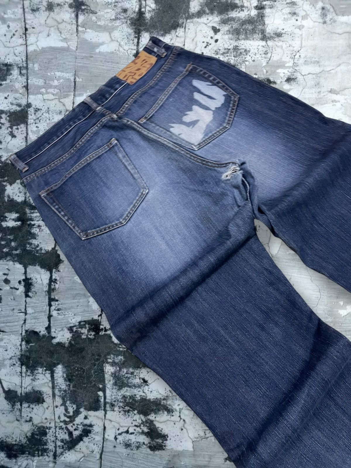 Japanese Brand Vintage Og 1990s Japan Designer Sublimation Distressed Denim Size US 33 - 16 Thumbnail