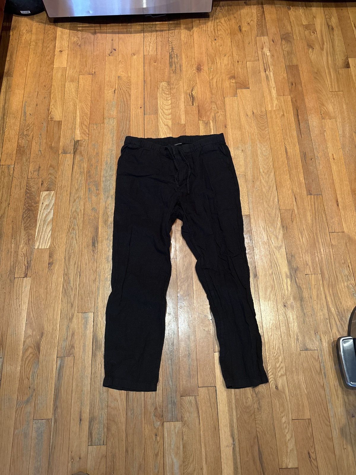 H&M Black Linen H&M pants Size US 30 / EU 46 - 1 Thumbnail