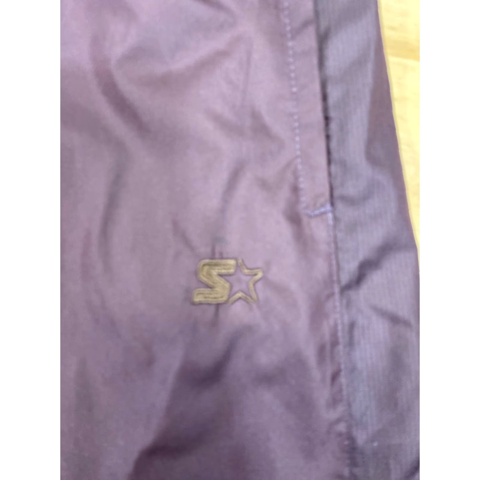 Starter VINTAGE Starter Pants Track Dark Purple Windbreaker 32-34 M Adults Mens 31 in 100% Polyester Size US 32 / EU 48 - 5 Thumbnail
