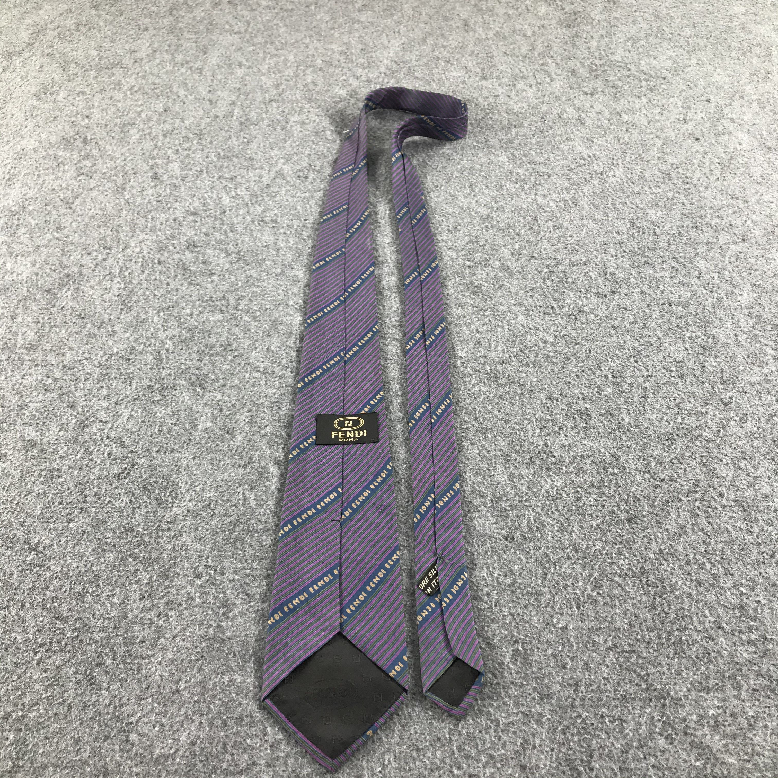 Fendi Vintage Fendi Roma Silk Neck Ties T36 Size ONE SIZE - 2 Thumbnail