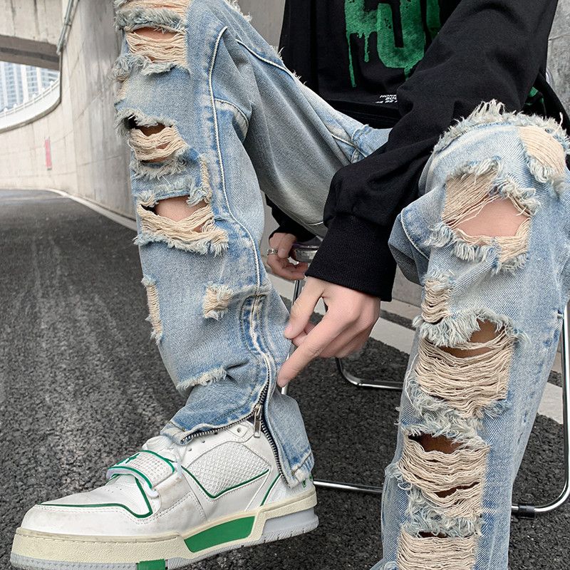 Straight Denim Pants