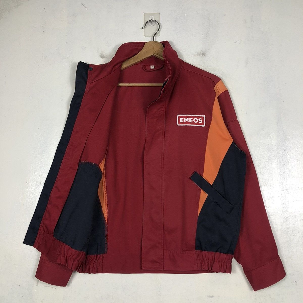 Japanese Brand 📌VINTAGE RACING WORKER JACKET ENEOS BIG LOGO SPELL OUT Size US M / EU 48-50 / 2 - 12 Thumbnail