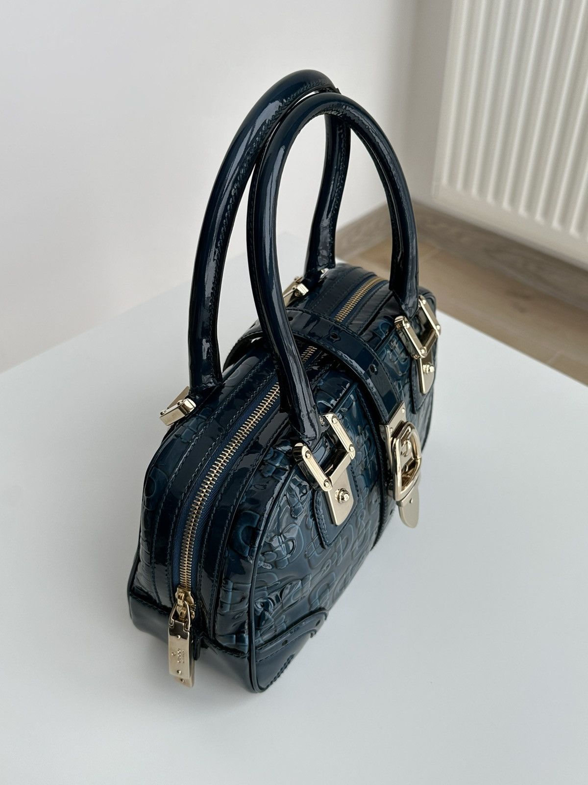 Gucci Gucci Horse Bit Lacquered Ocean Blue Hand Bag Size ONE SIZE - 17 Thumbnail