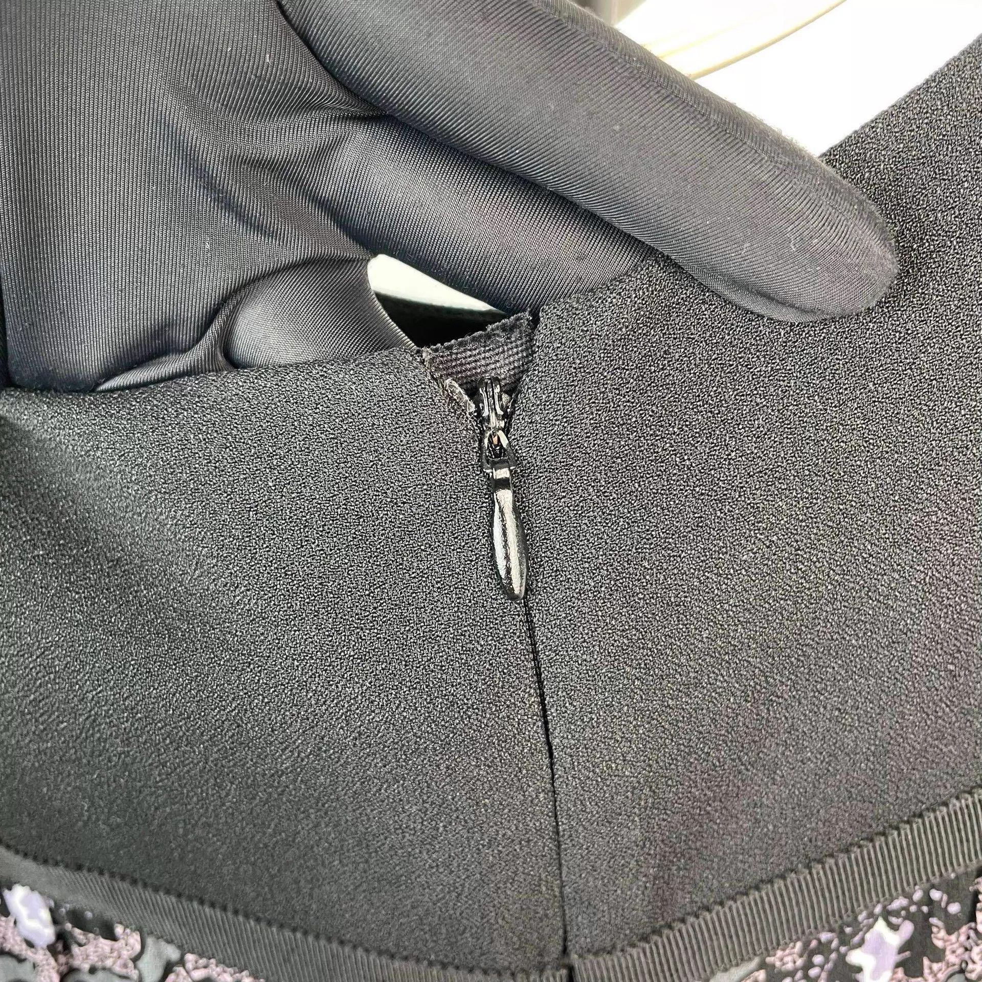Prada Prada Black Colorblock Crew Neck Short-Sleeve Dress 38 Size XS / US 0-2 / IT 36-38 - 5 Thumbnail