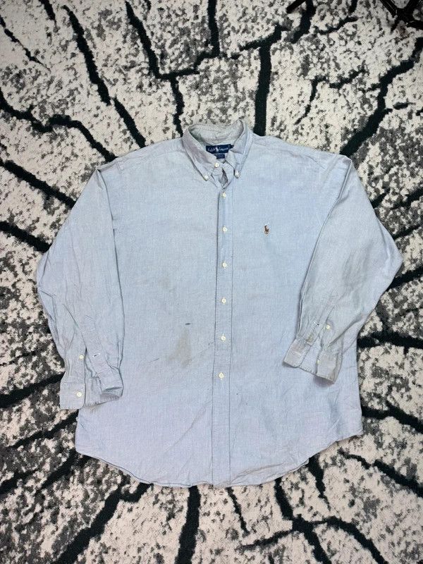 Ralph Lauren Vintage Polo Ralph Lauren Shirt Blue XL Size US XL / EU 56 / 4 - 1 Thumbnail