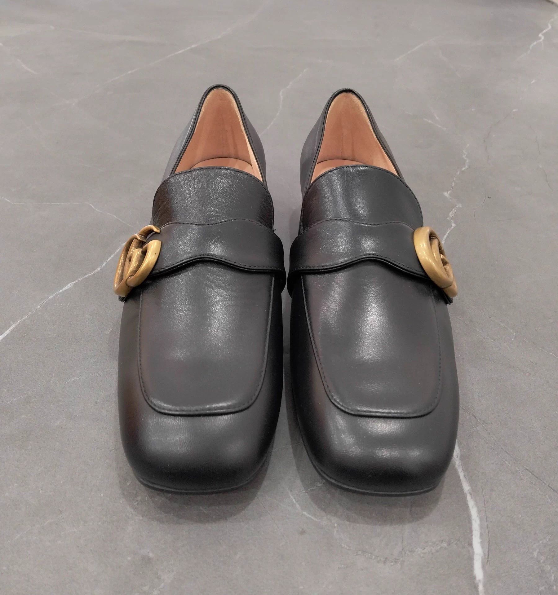 Gucci GUCCI Horsebit Square-toe Women's Casual Loafers 35.5 Size US 5 / IT 35 - 4 Thumbnail