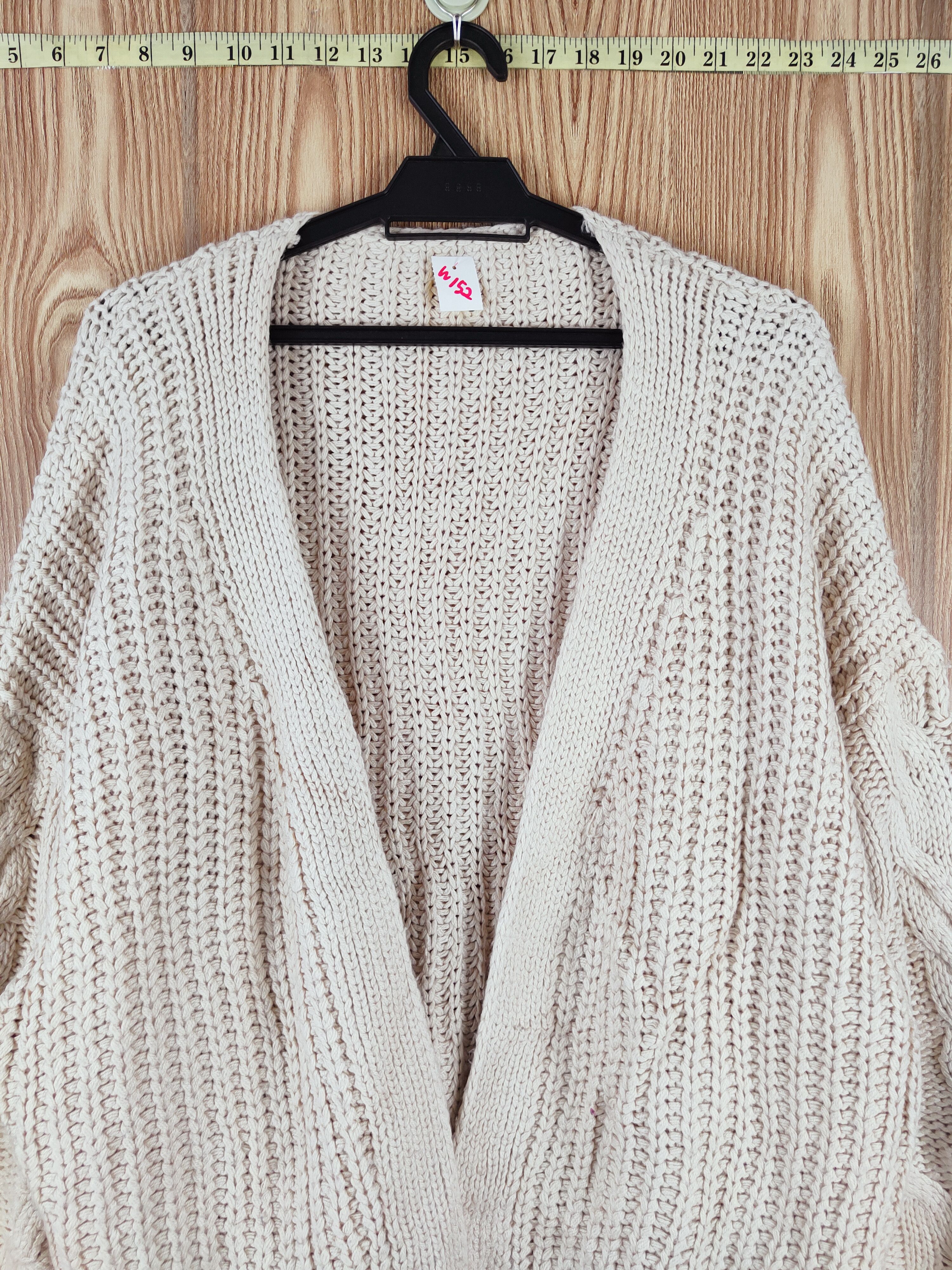 Japanese Brand Japan vintage Cream cable Knitwear Cardigan #W152 Size US XL / EU 56 / 4 - 2 Thumbnail