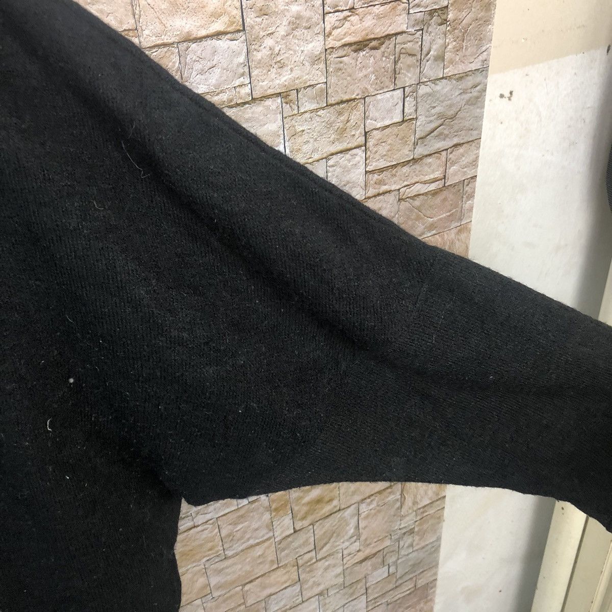 Homespun Knitwear × Japanese Brand big size Dig Deep Black Knitwear ripped #A204 Size XXL / US 16-18 / IT 52-54 - 9 Thumbnail